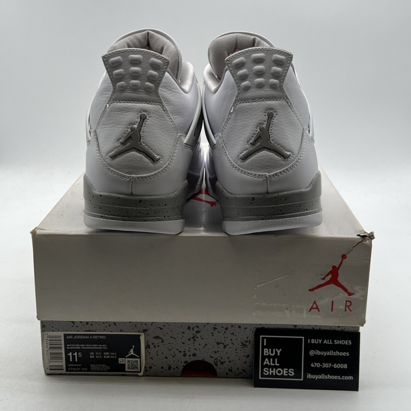 Size 11.5 - Air Jordan 4 Retro Mid White Oreo (CT8527-100)