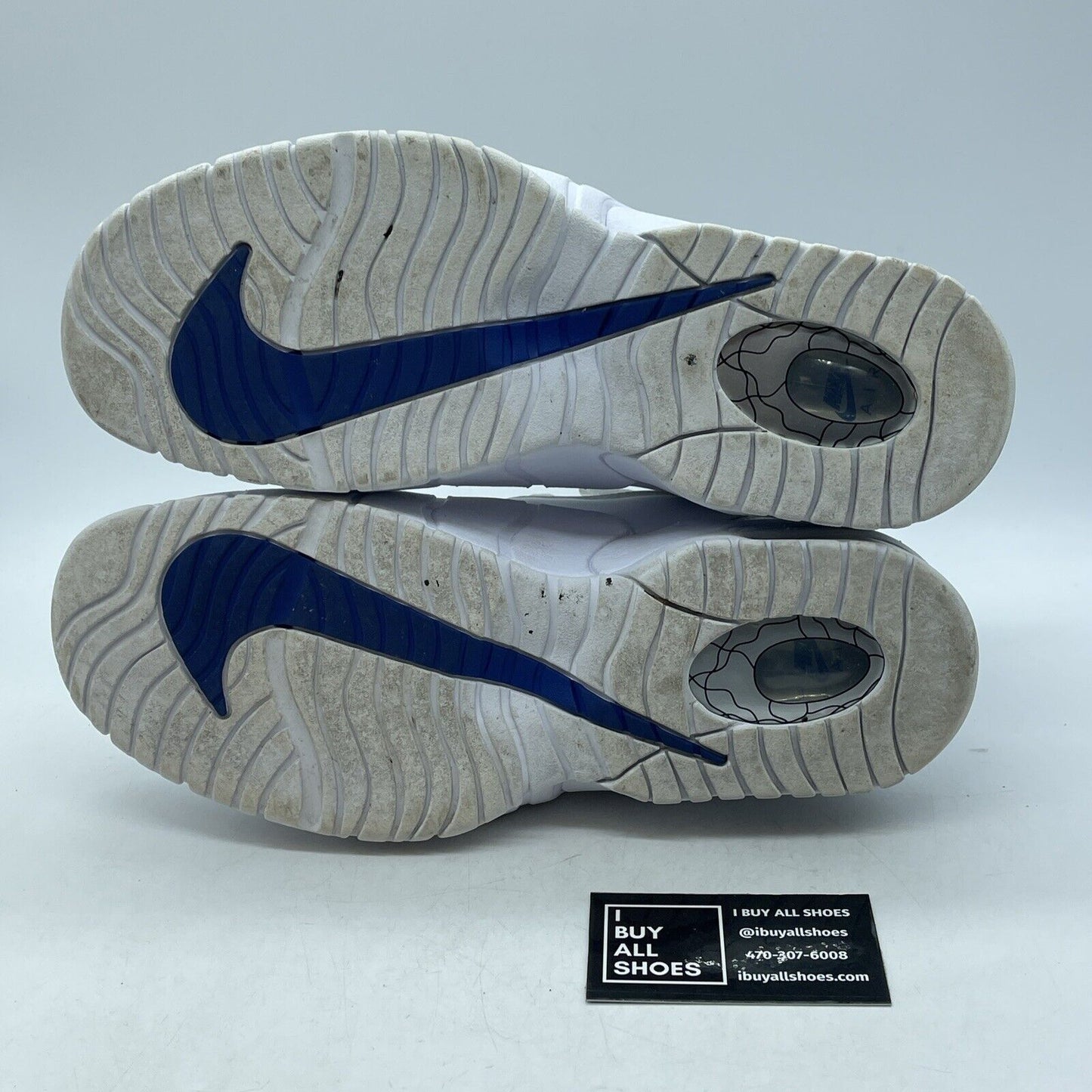 Size 10 - Nike Air Max Penny 1 2022 Home White Blue Suede Leather (DV0684-100)