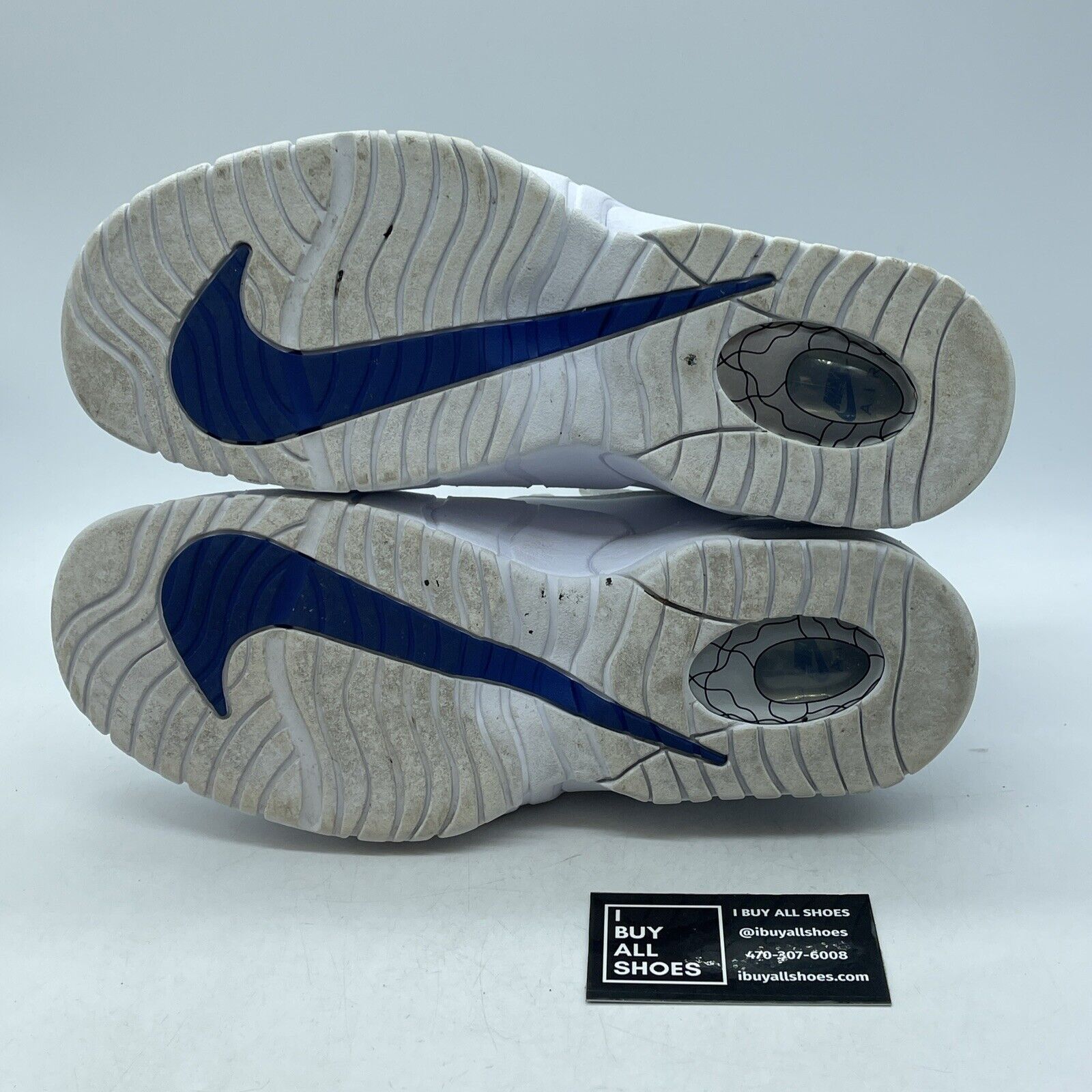 Size 10 - Nike Air Max Penny 1 2022 Home White Blue Suede Leather (DV0684-100)