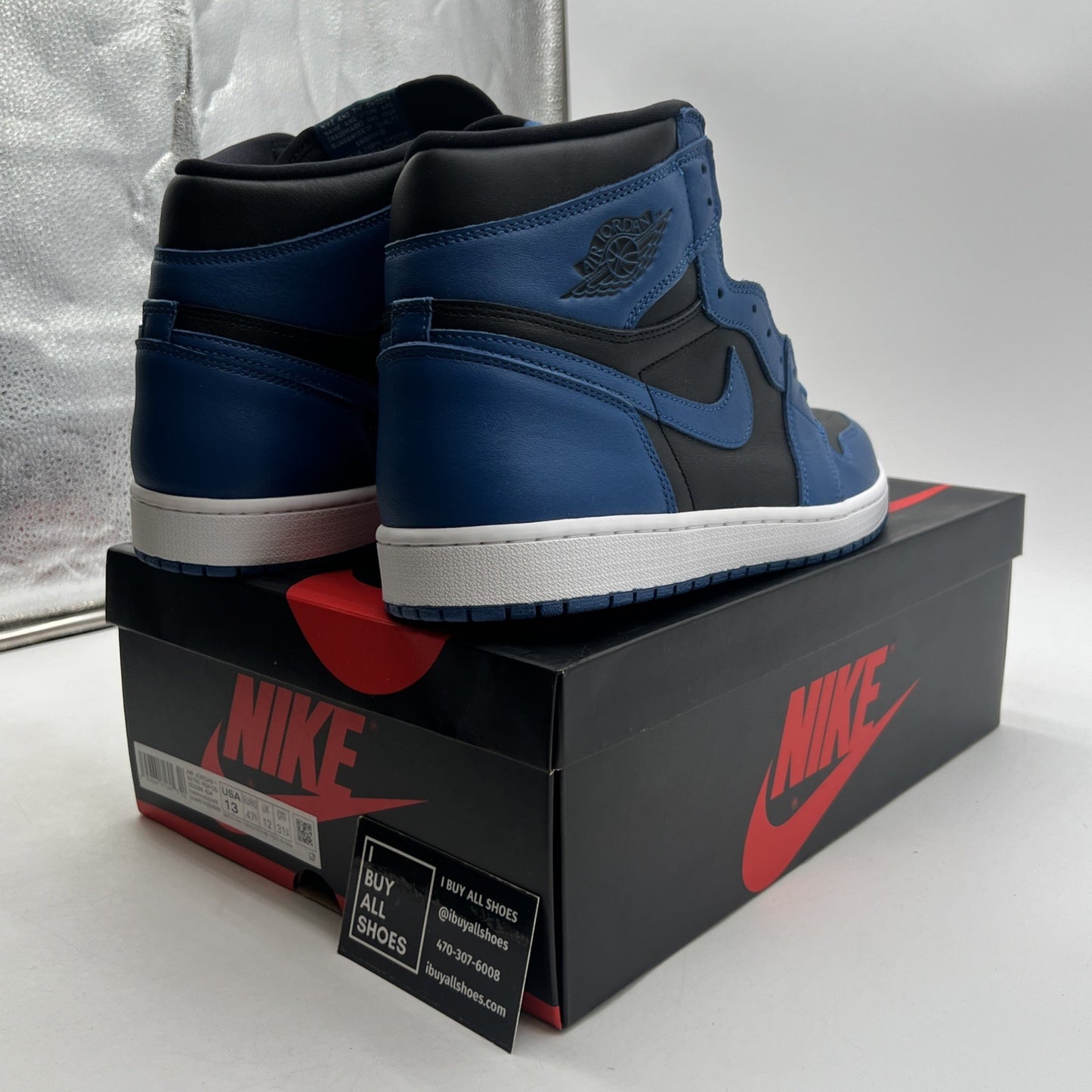Size 13 - Air Jordan 1 Retro OG High Dark Marina Blue (555088-404)