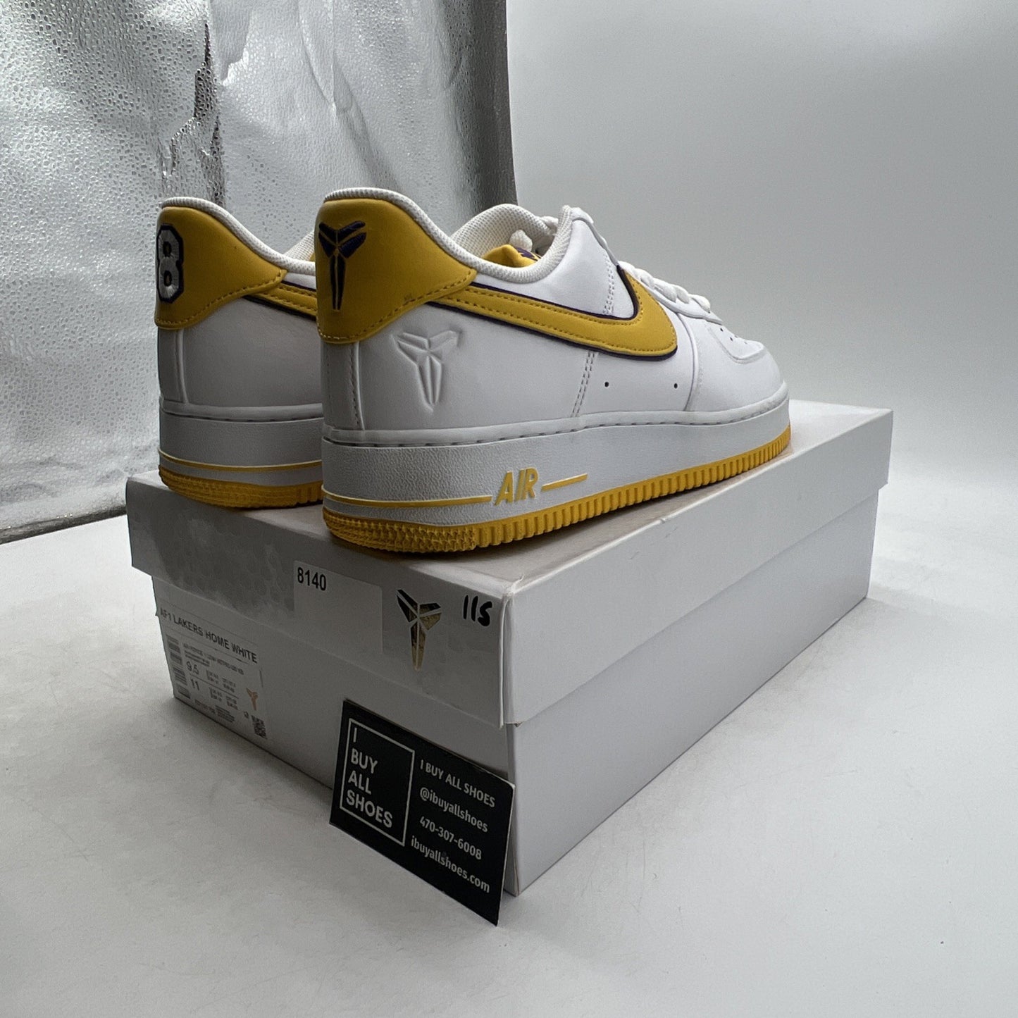 Size 9.5 - Kobe Bryant x Nike Air Force 1 Retro Low Lakers Home (FZ1151-100)