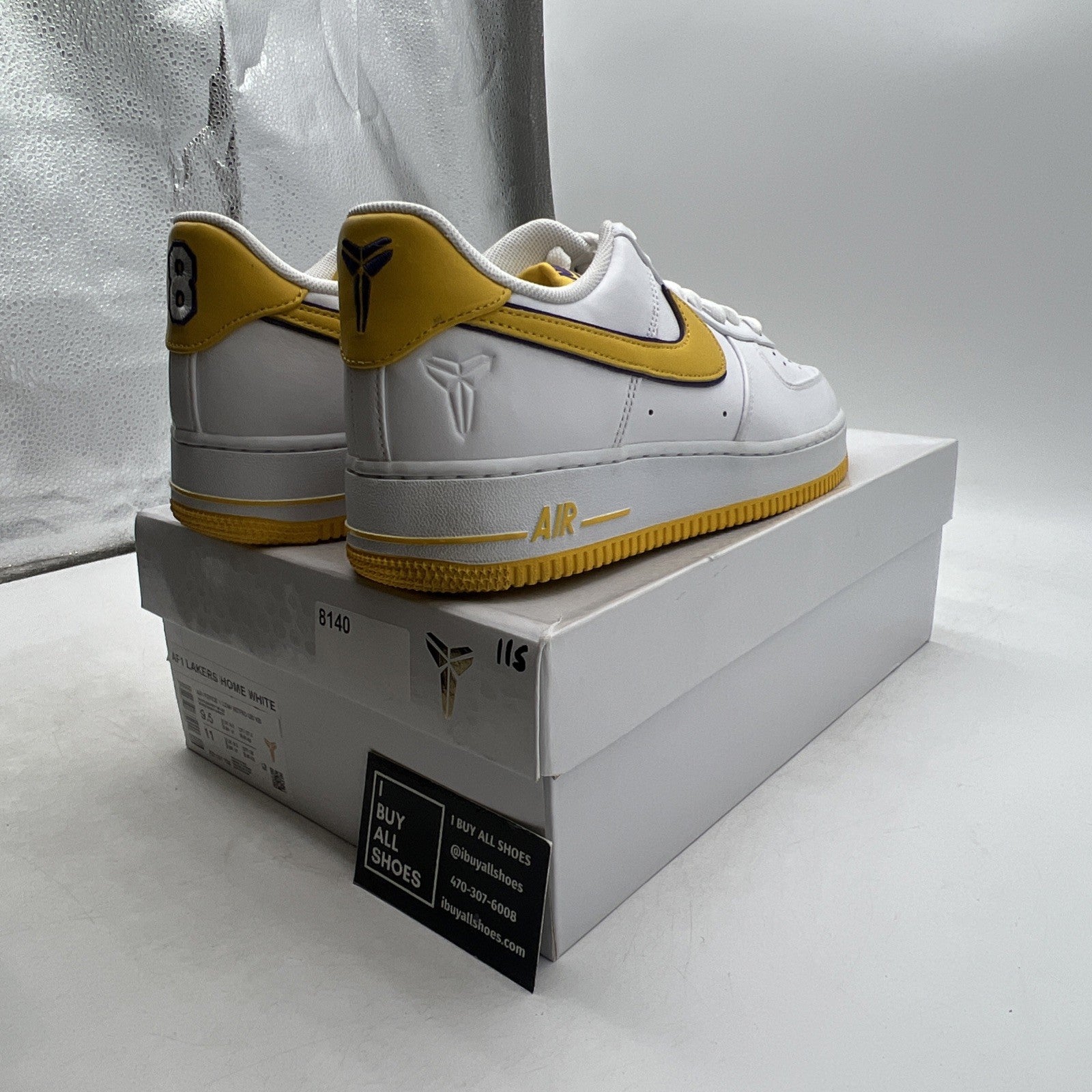Size 9.5 - Kobe Bryant x Nike Air Force 1 Retro Low Lakers Home (FZ1151-100)