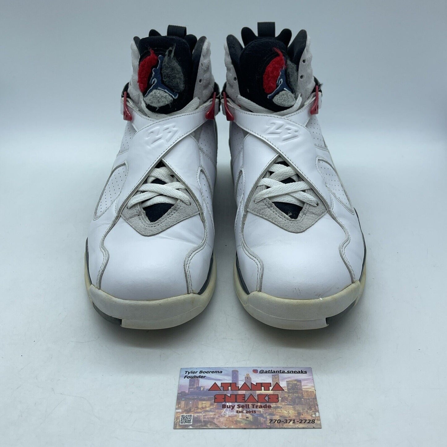 Size 11 - Air Jordan 8 Retro 2013 Bugs Bunny White Grey Suede (305381-103)