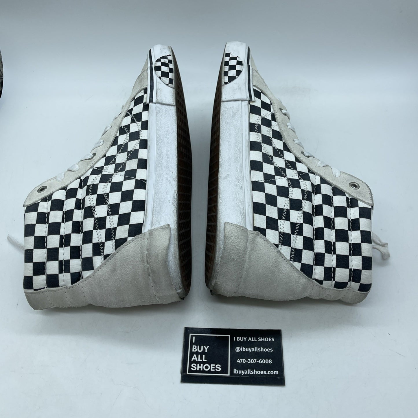 Size 12 - Vans SK8-HI Deconstructed Marshmallow Black White Suede (721454)