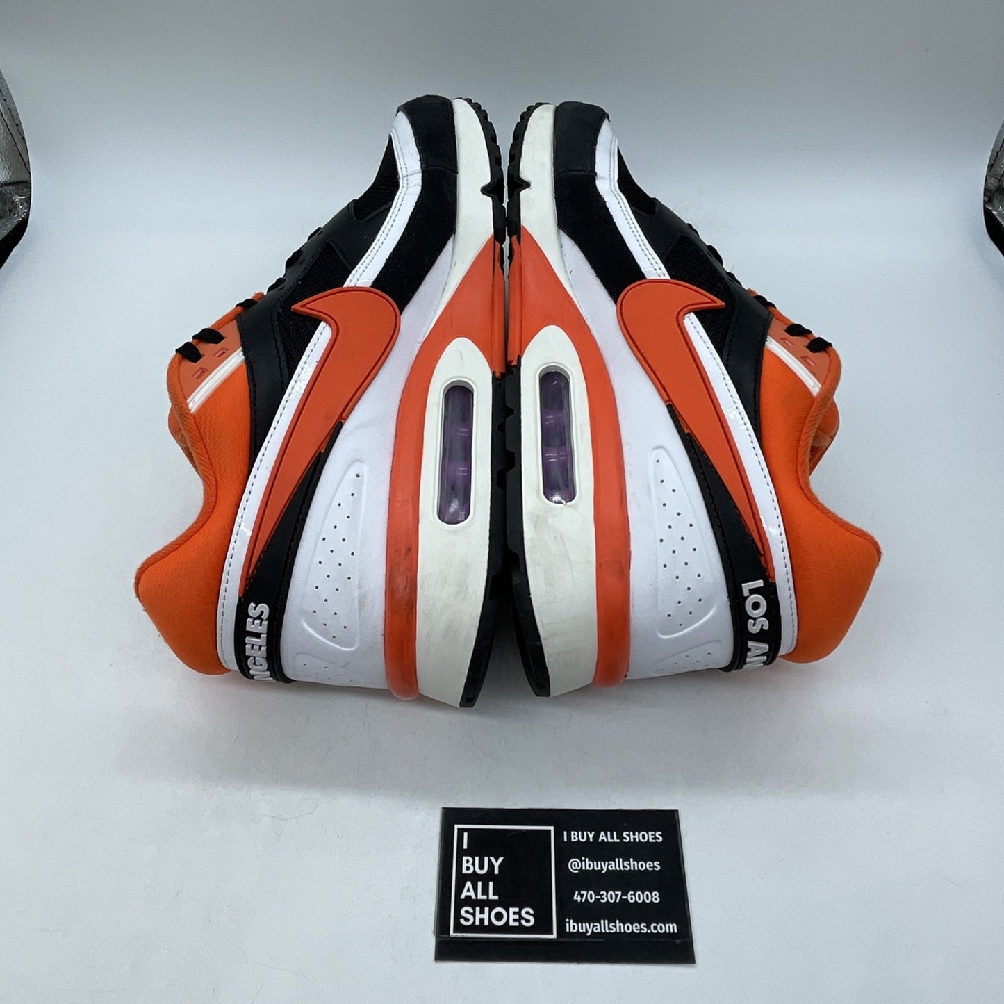 Size 11.5 - Nike Air Max BW Los Angeles Black Orange Suede Leather (DM6444-001)