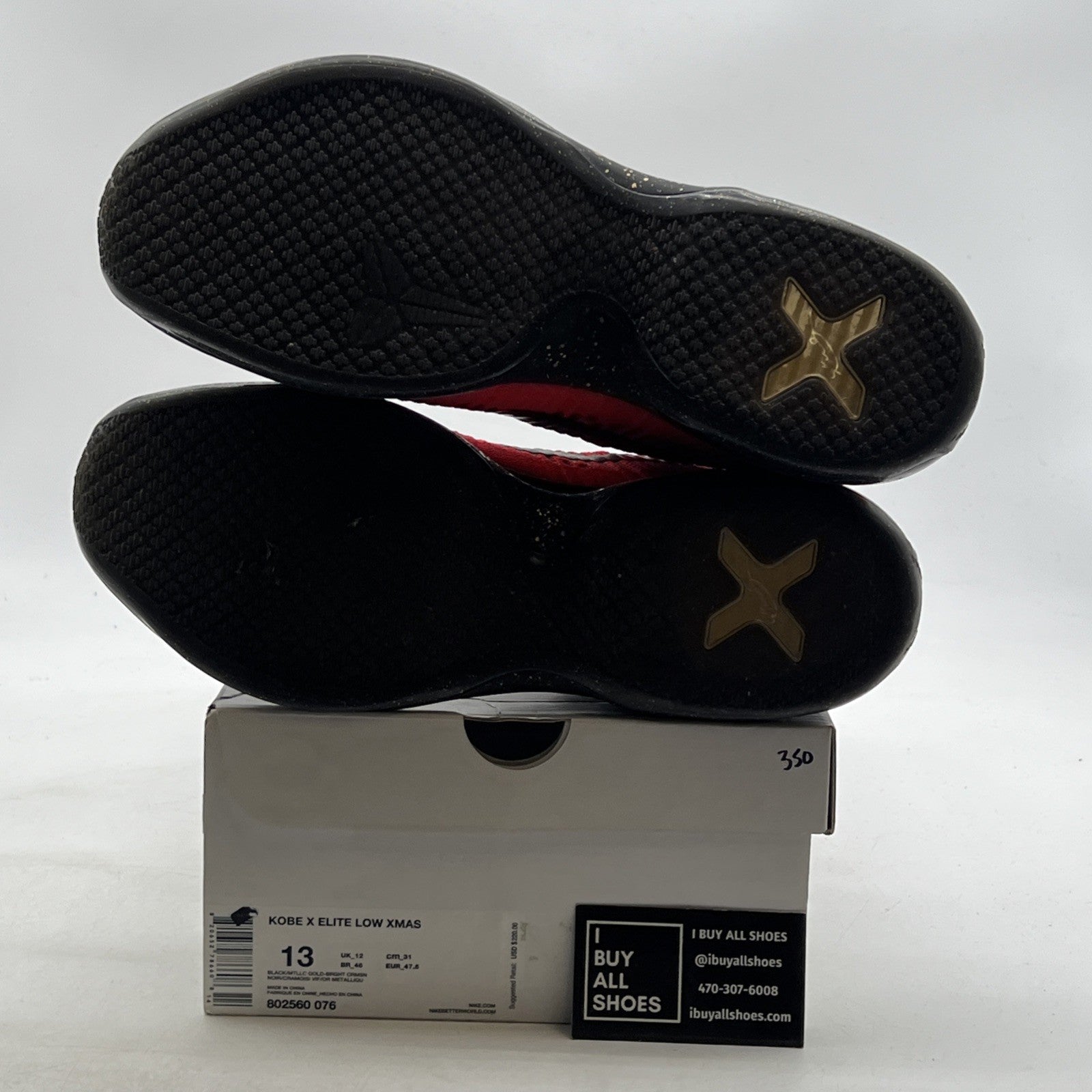 Size 13 - Nike Kobe 10 Elite Low Christmas (802560-076)