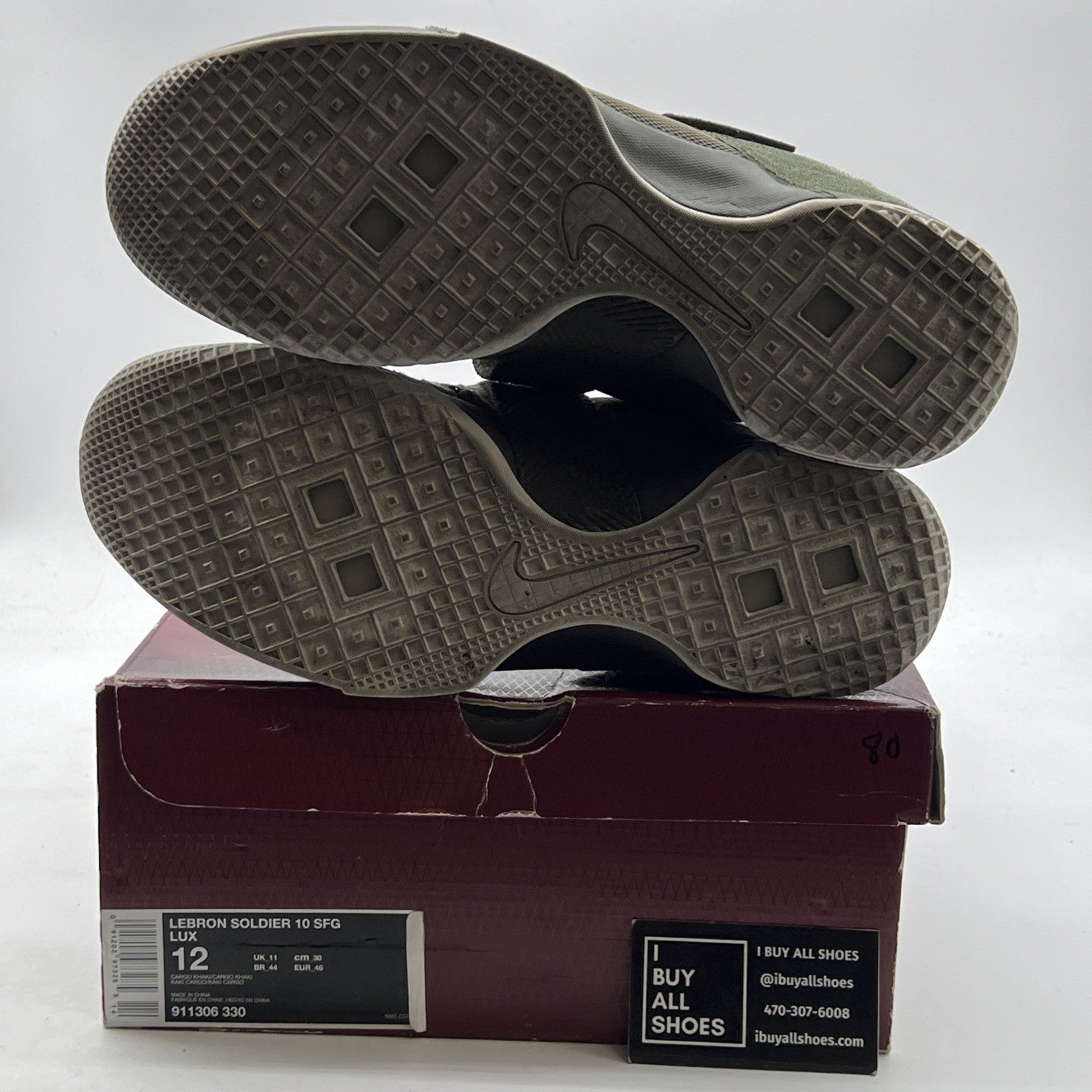 Size 12 - Nike LeBron Soldier 10 SFG LUX Cargo Khaki (911306-330)