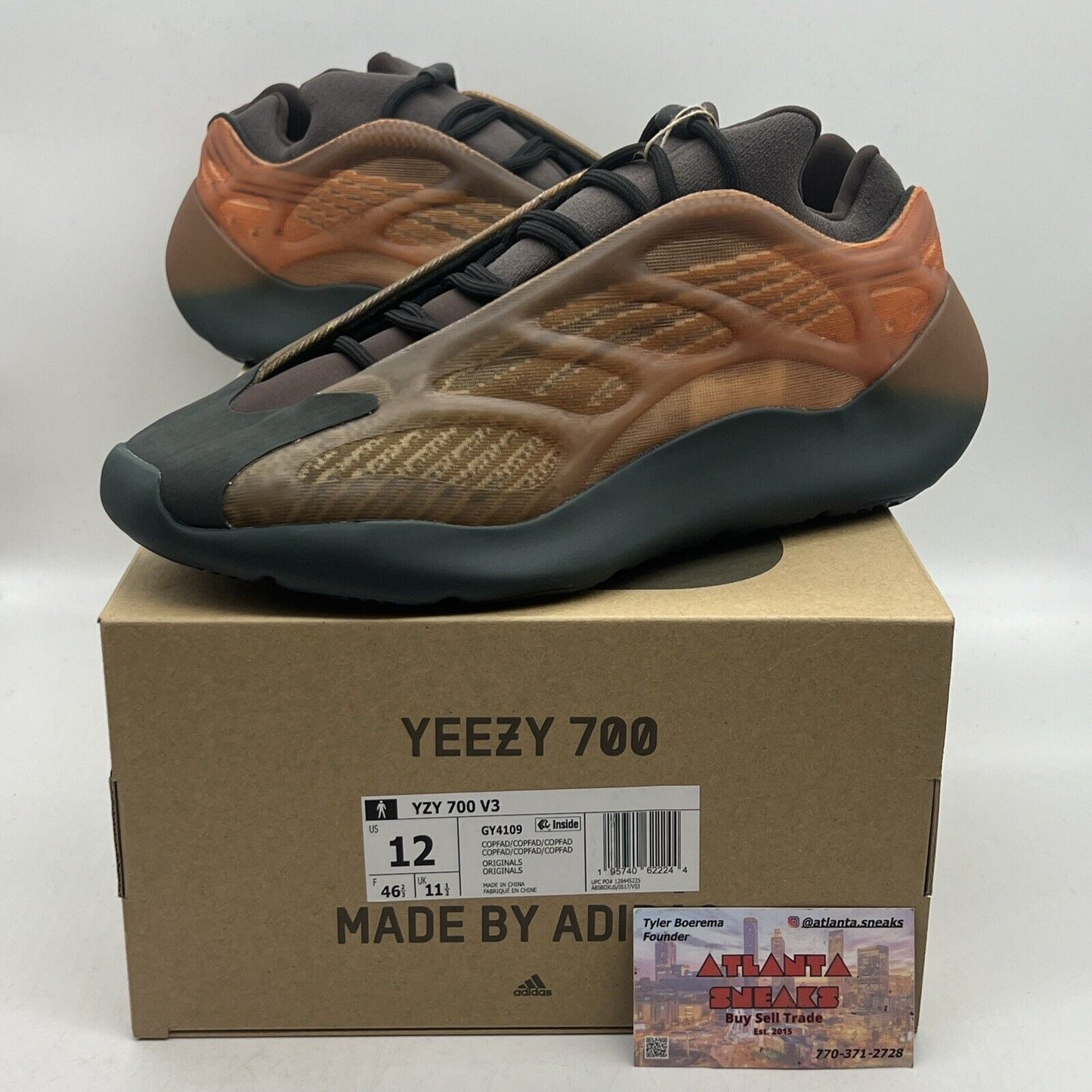 Size 12 - adidas Yeezy 700 V3 Copper Fade Brand New Og All