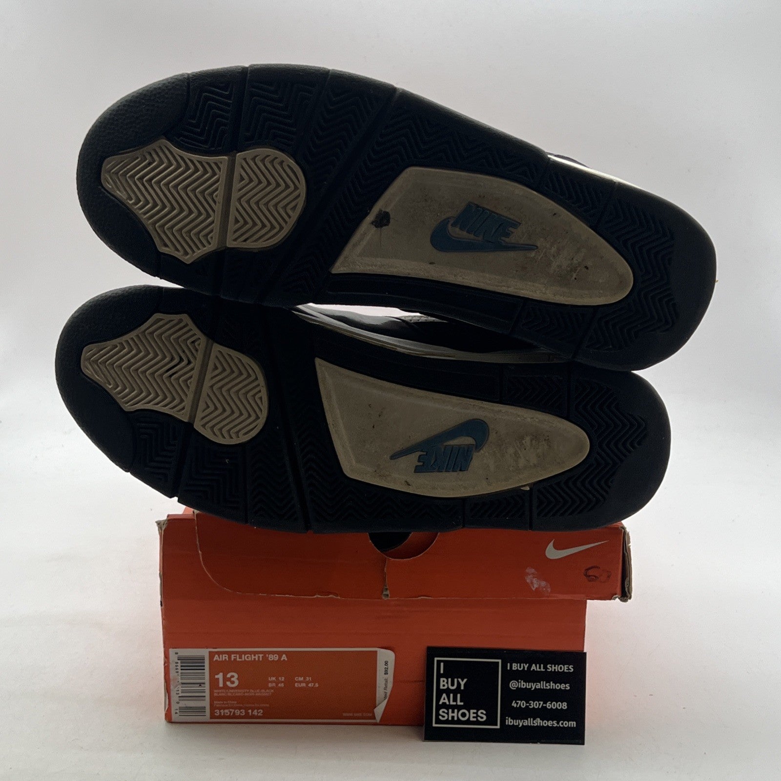 Size 13 - Nike Air Flight 89 A White (315793-142)