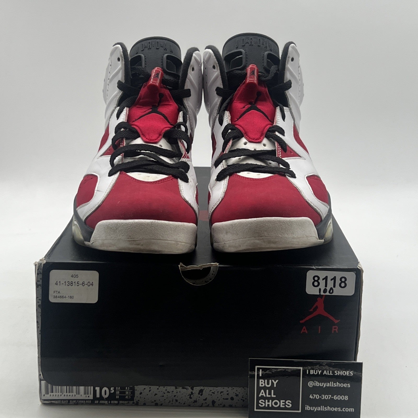 Size 10 - Air Jordan 6 Retro 2014 Carmine (384664-160)
