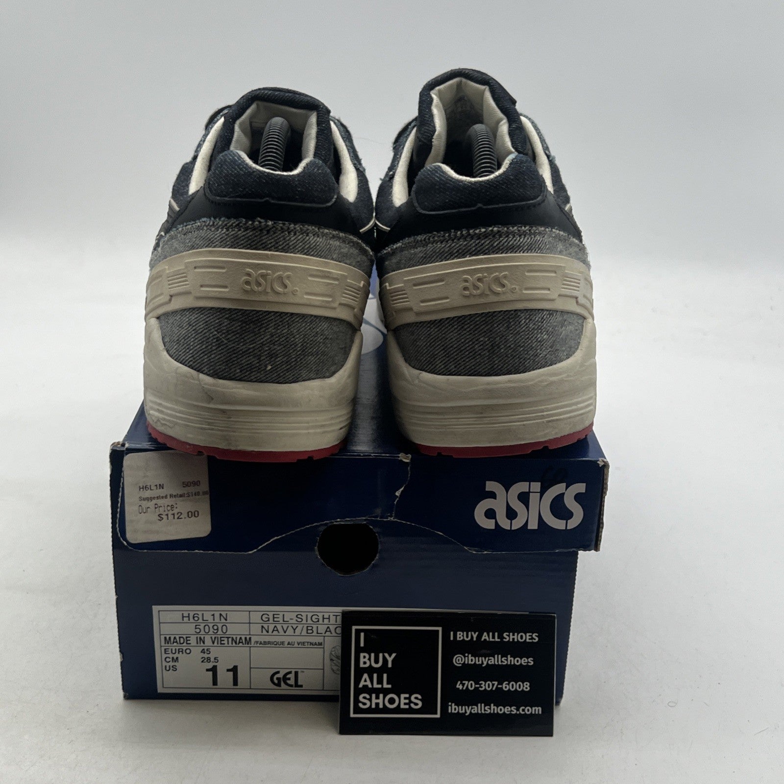Size 11 - Asics Gel Sight Selvedge Denim (H6L1N5090)