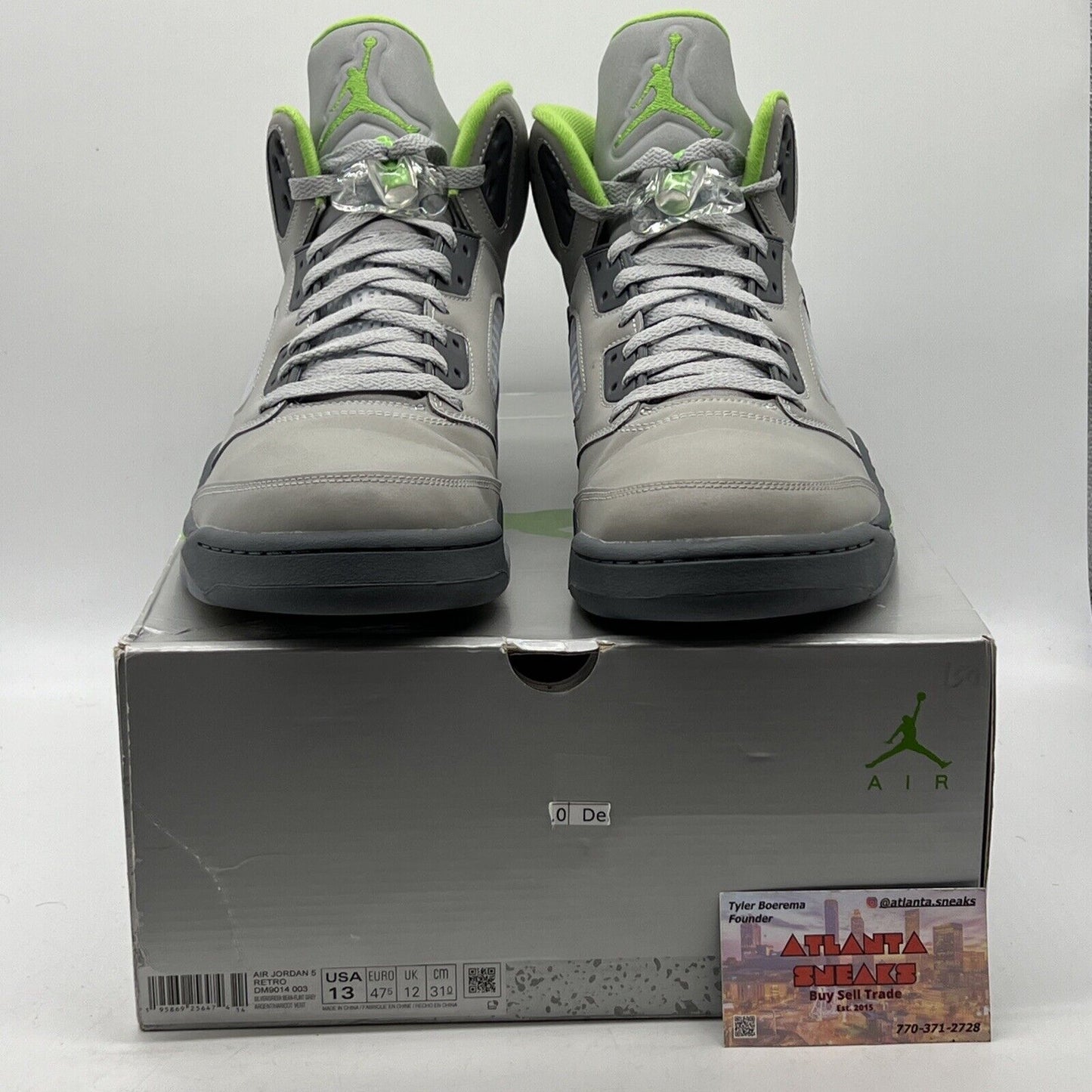 Size 13 - Jordan 5 Retro Green Bean Grey Icey (DM9014-003)