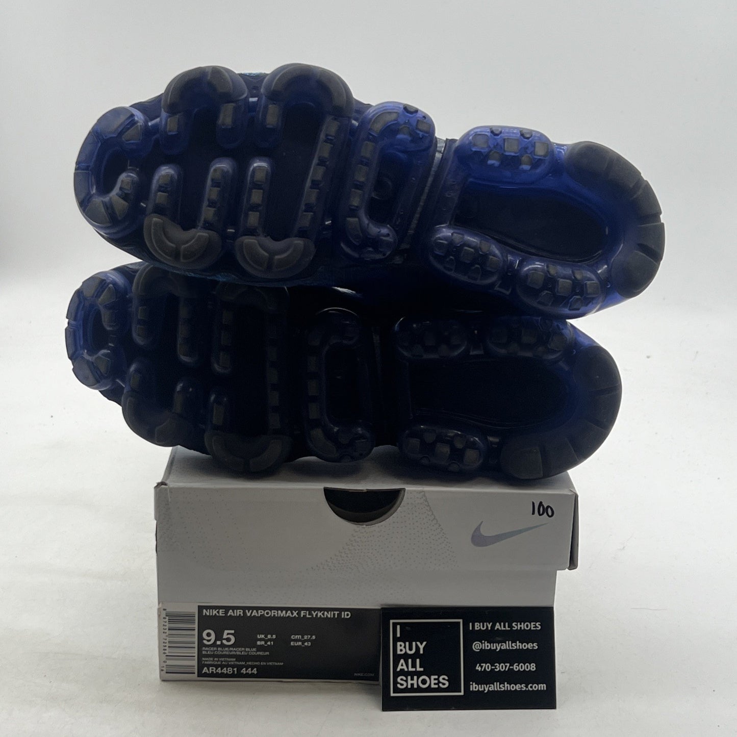 Size 9.5 - Nike Air VaporMax iD Racer Blue (AR4481-444)