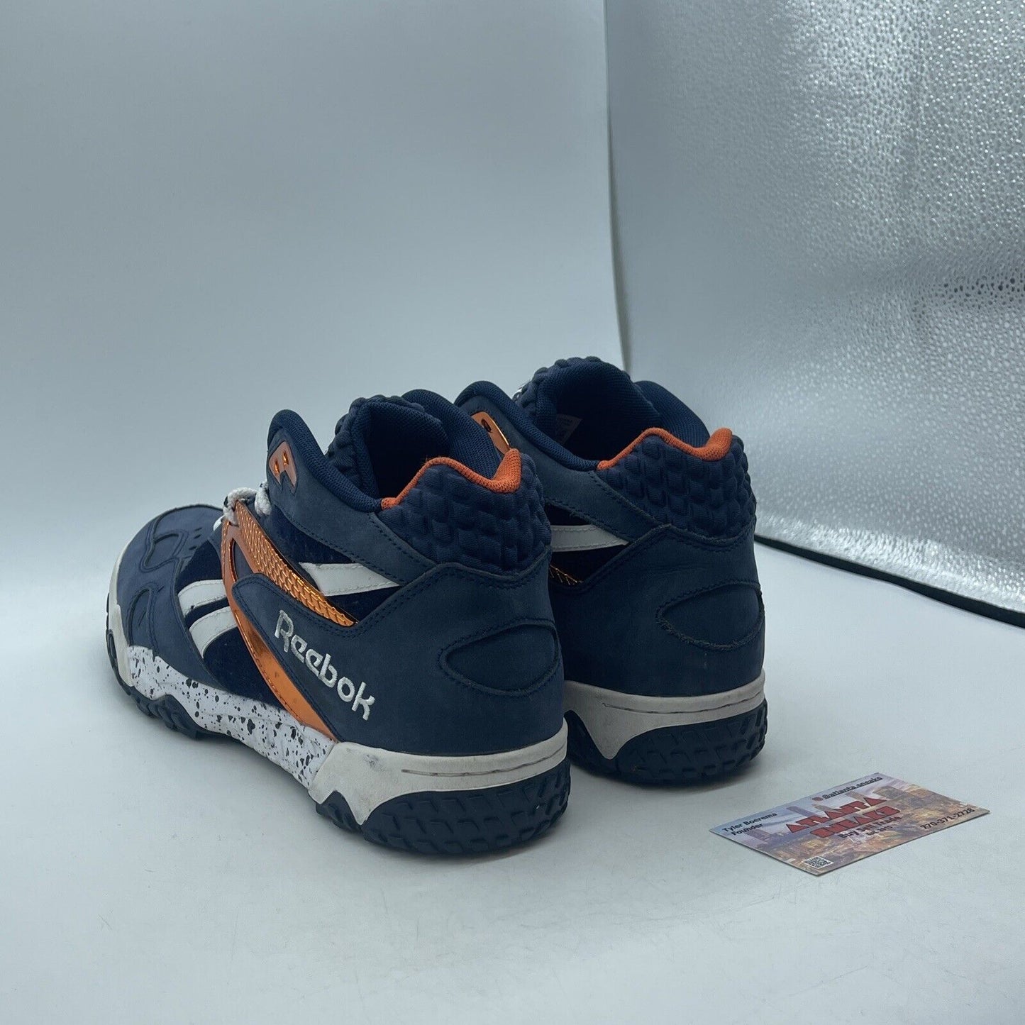 Size 11 - Reebok Scrimmage Mid Blue White Orange (V53286)