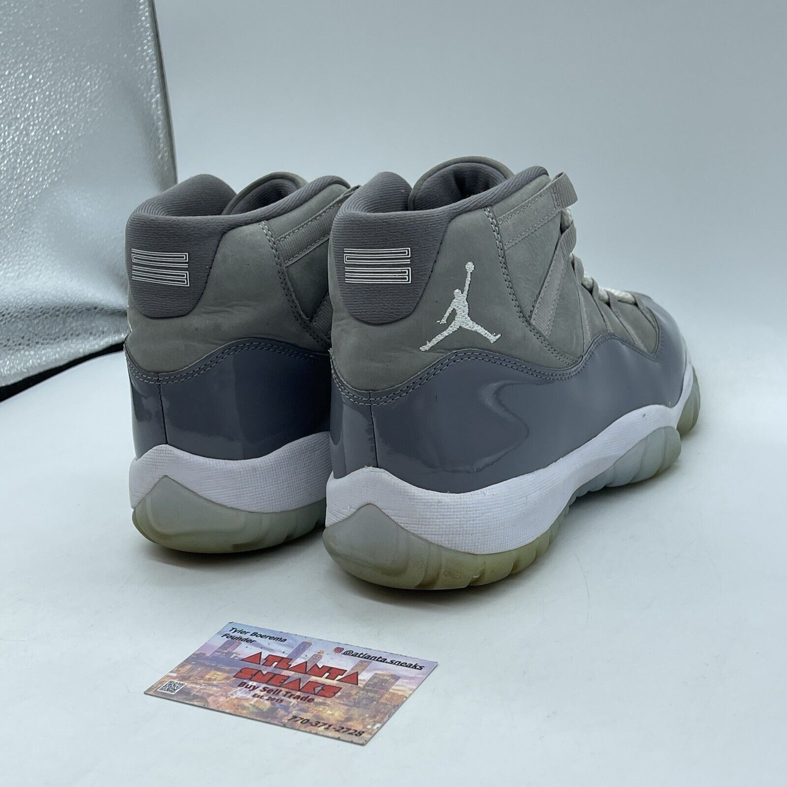 Size 8.5 - Jordan 11 Retro High Cool Grey White Suede Leather (CT8012-005)