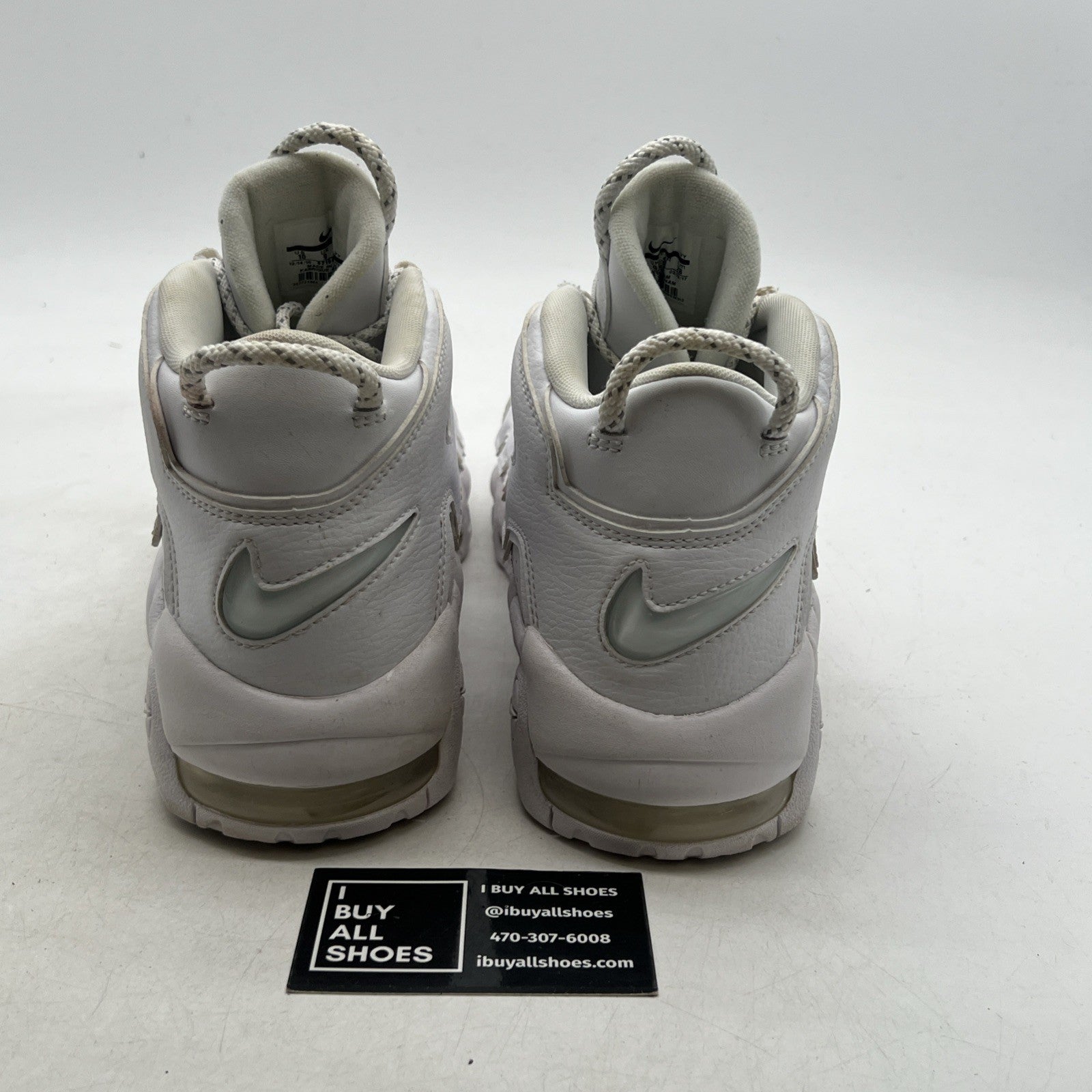 Size 10 - Nike Air More Uptempo Triple White (921948-100)