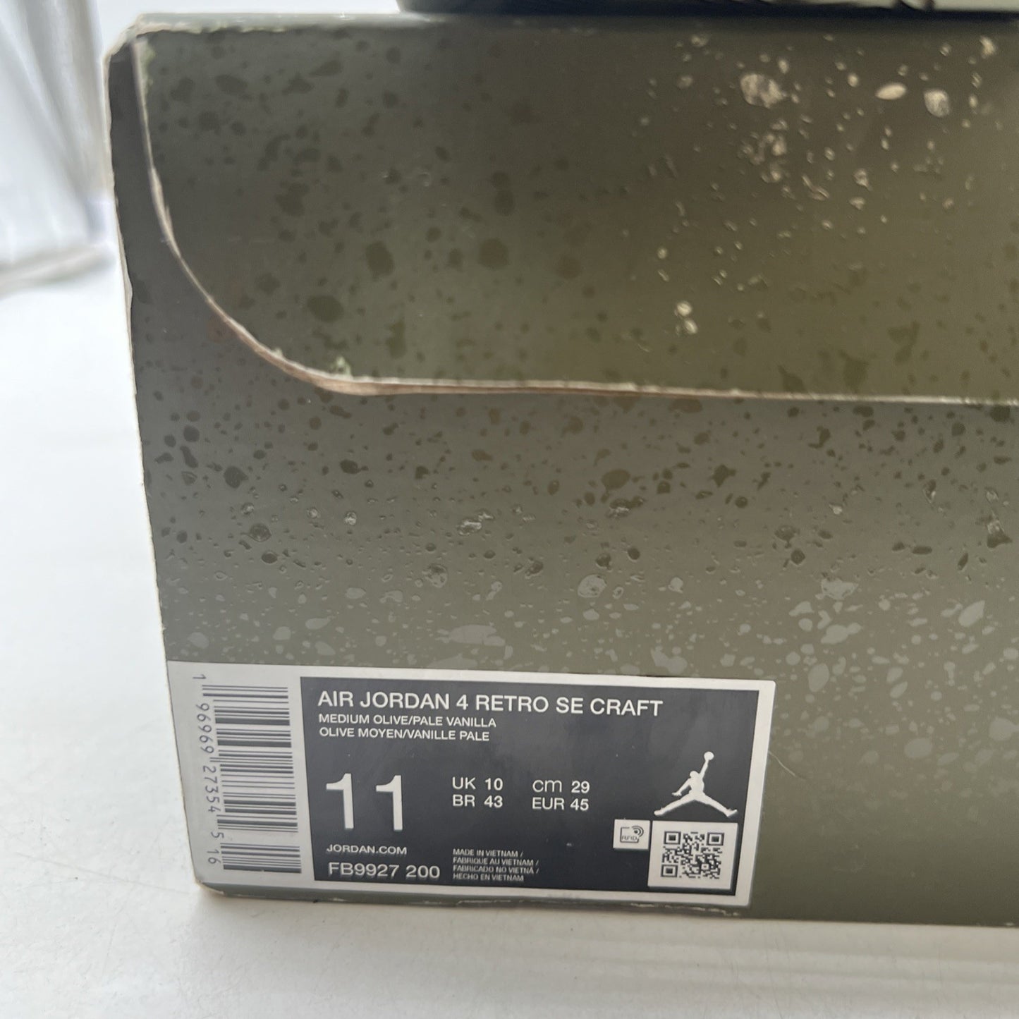 Size 11 - Air Jordan 4 SE Retro Low Craft - Olive (FB9927-200)