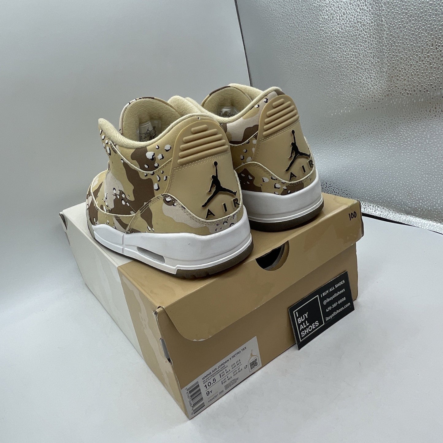 Size 10.5W - Nike Jordan 3 Retro WNBA Desert Camo (HM4301-200)