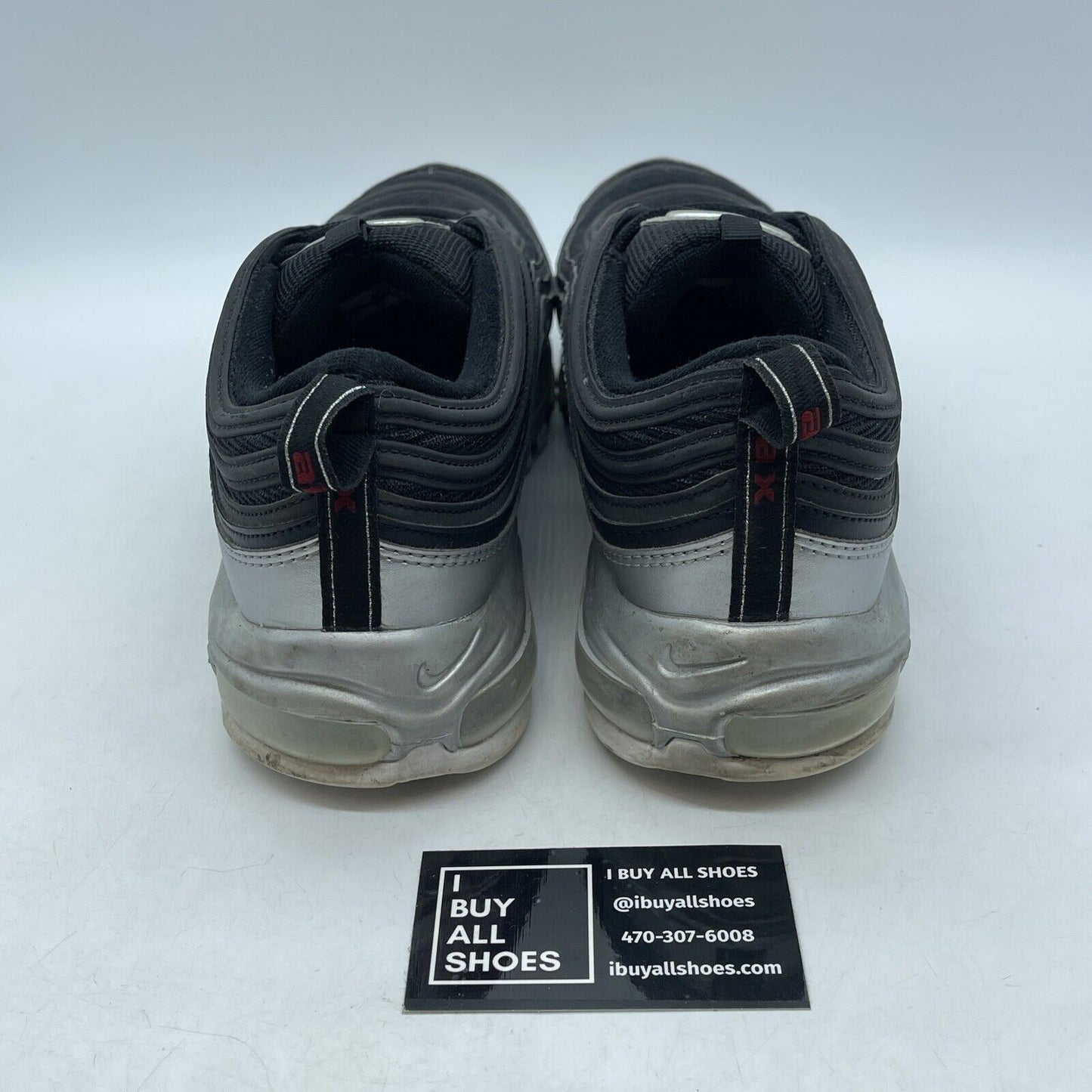 Size 12 - Nike Air Max 97 QS B-Sides Metallic Silver Black Red (AT5458-001)