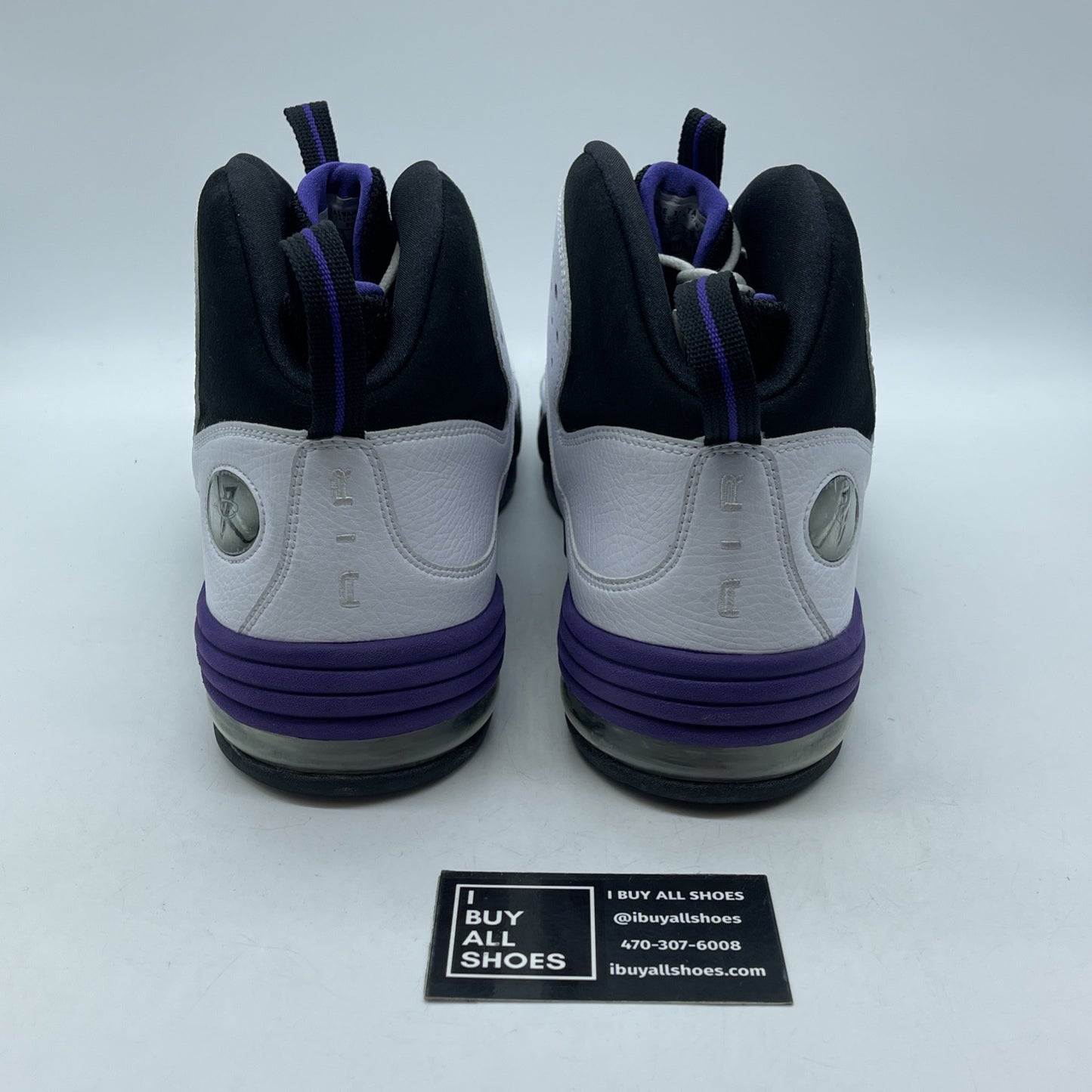Size 13 - Nike Air Penny 3 White Black Suede Leather (304845-101)