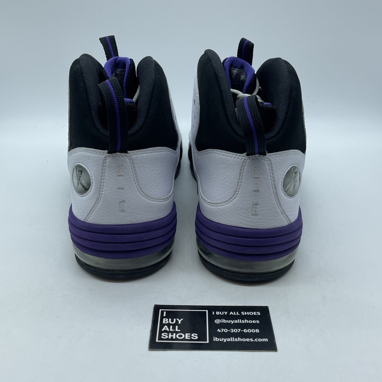 Size 13 - Nike Air Penny 3 White Black Suede Leather (304845-101)