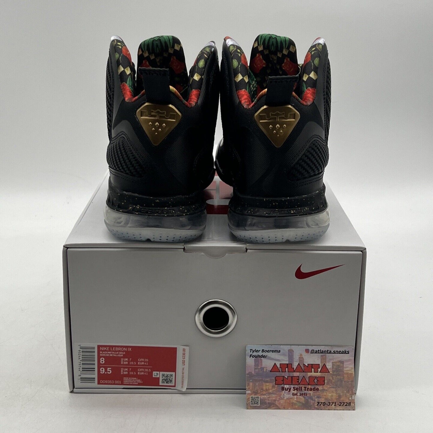 Size 8 - Nike LeBron 9 2022 Watch The Throne Black Gold (DO9353-001)