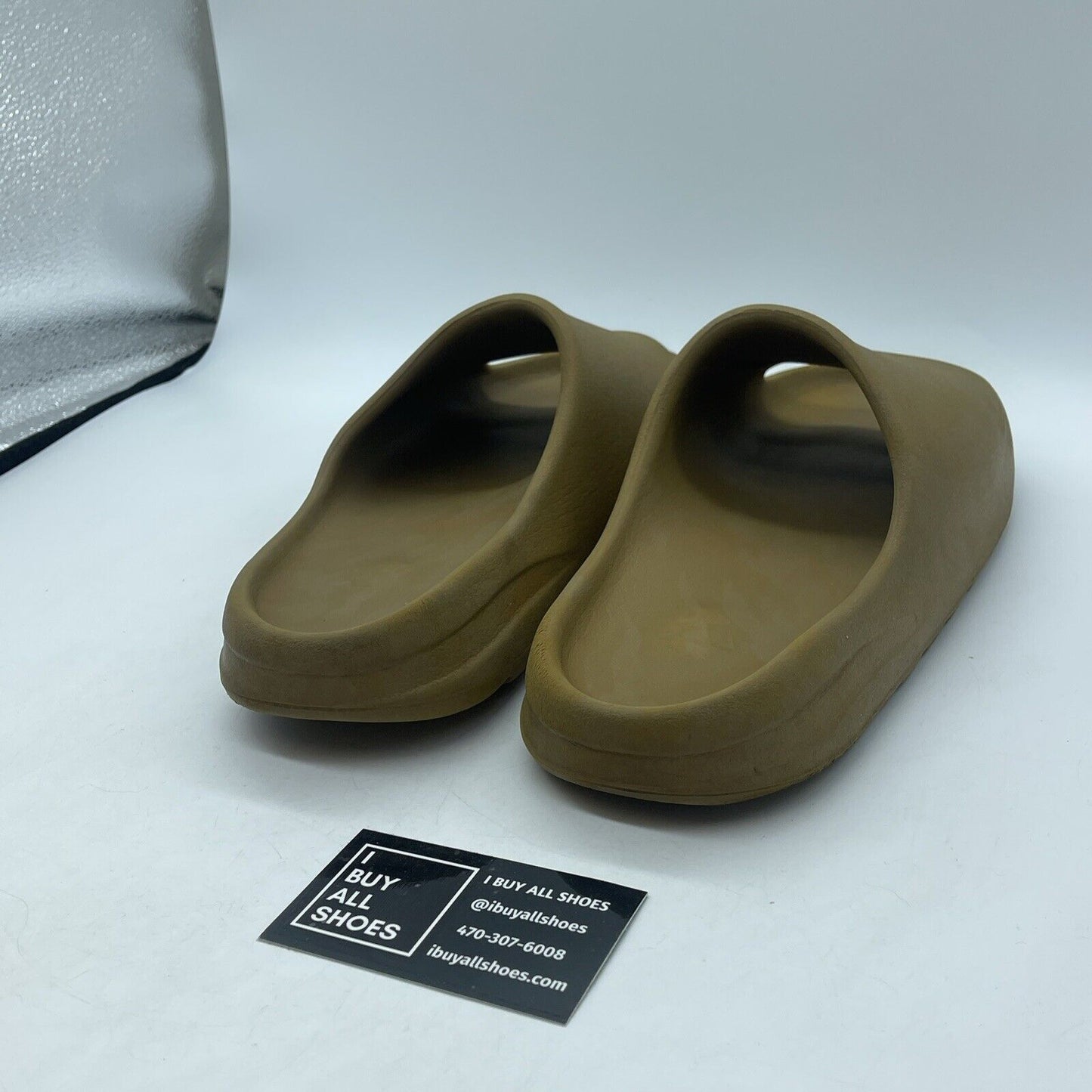 Size 11 - Adidas Yeezy Slide ochre Brown Rubber (599424-004)