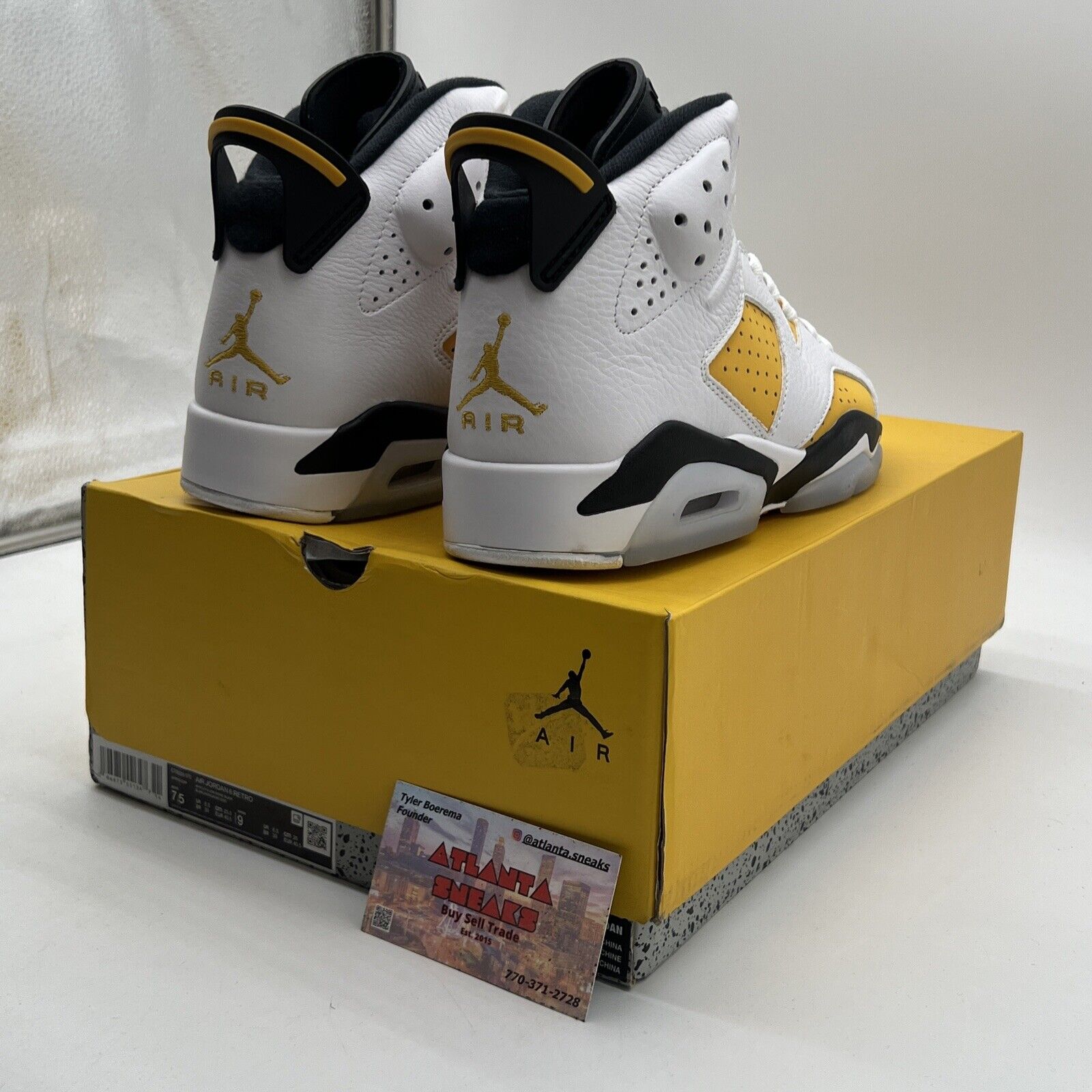 Size 7.5 - Air Jordan 6 Retro Yellow Ochre (CT8529-170)