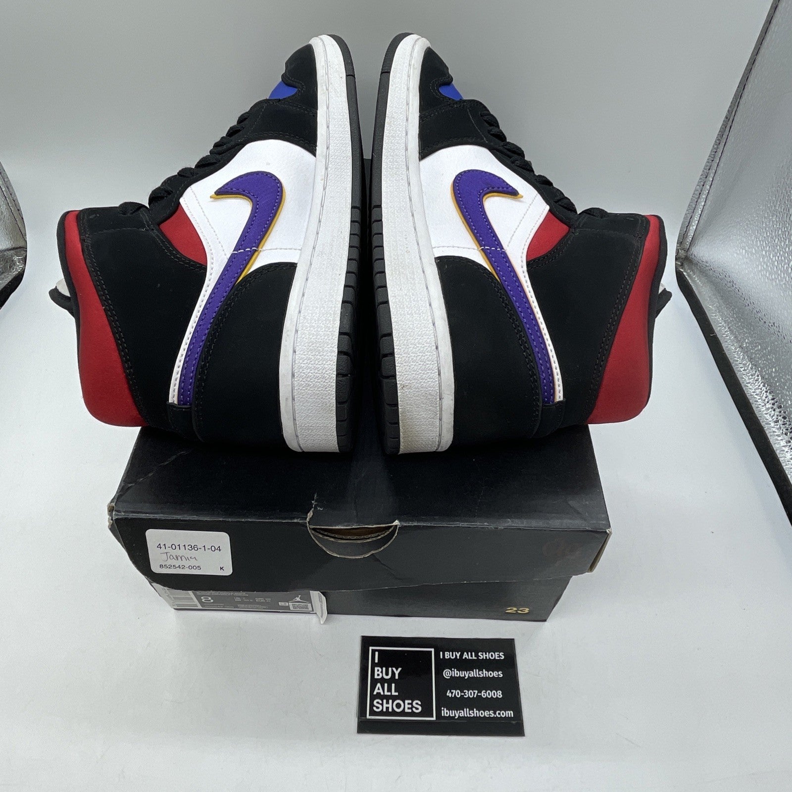 Size 8 - Air Jordan 1 SE Mid Rivals Black White Suede Leather (852542-005)
