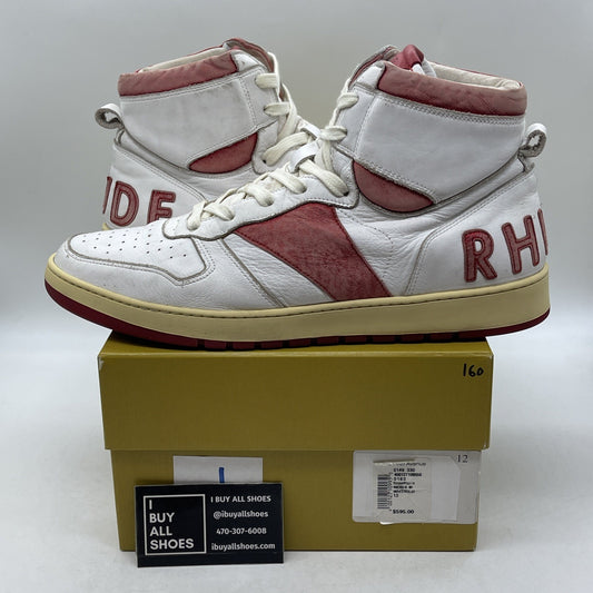 Size 12 - Rhude Rhecess Hi White Red (05AFO14501)
