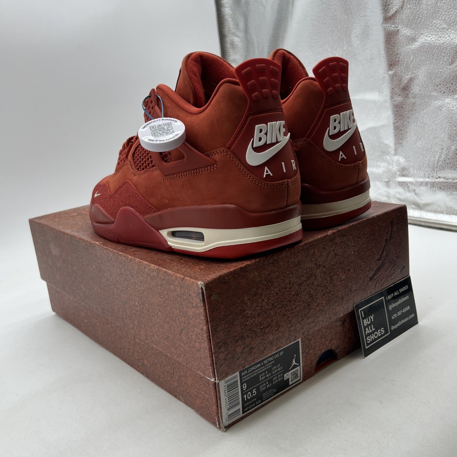 Size 9 - Nigel Sylvester x Air Jordan 4 Retro OG SP Brick By Brick (HF4340-800)