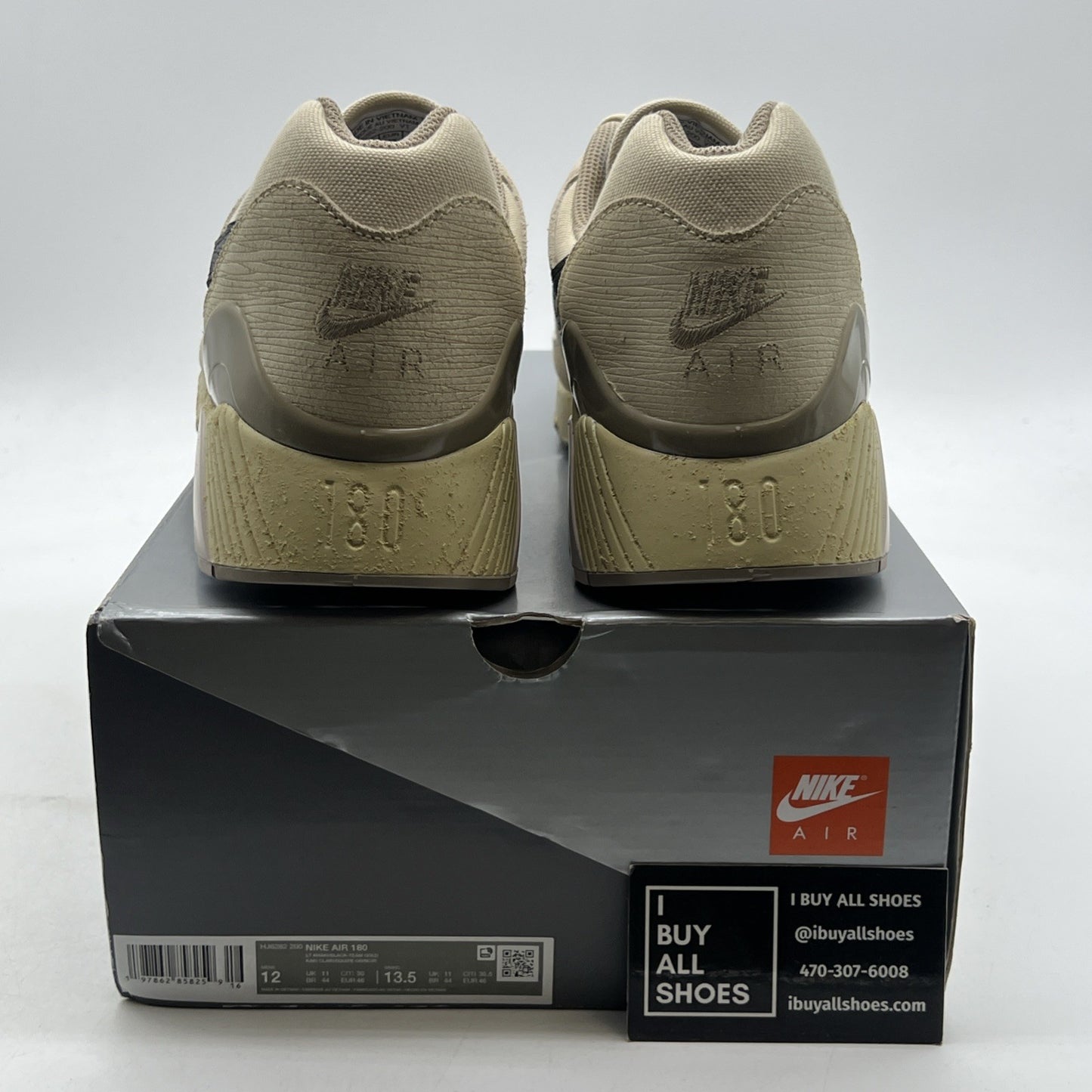 Size 12 - Nike Air Max 180 Light Khaki Psychic Blue (HJ6282-200)
