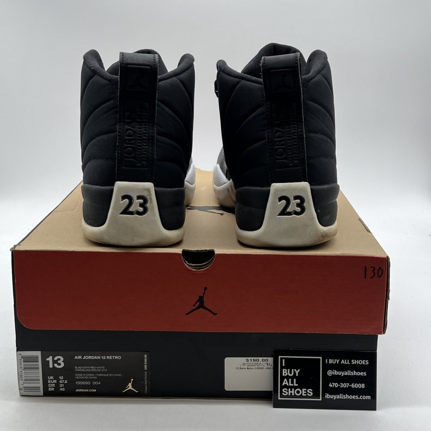 Size 13 - Air Jordan 12 Retro Neoprene (130690-004)