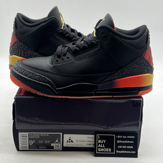 Size 9.5 - J. Balvin x Air Jordan 3 Retro Rio (FN0344-001)