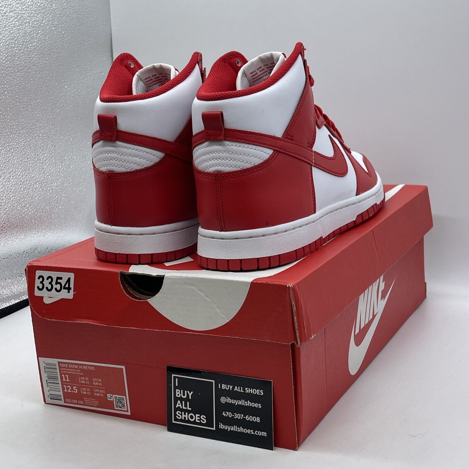 Size 11 - Nike Dunk High Championship Red White Leather (DD1399-106)