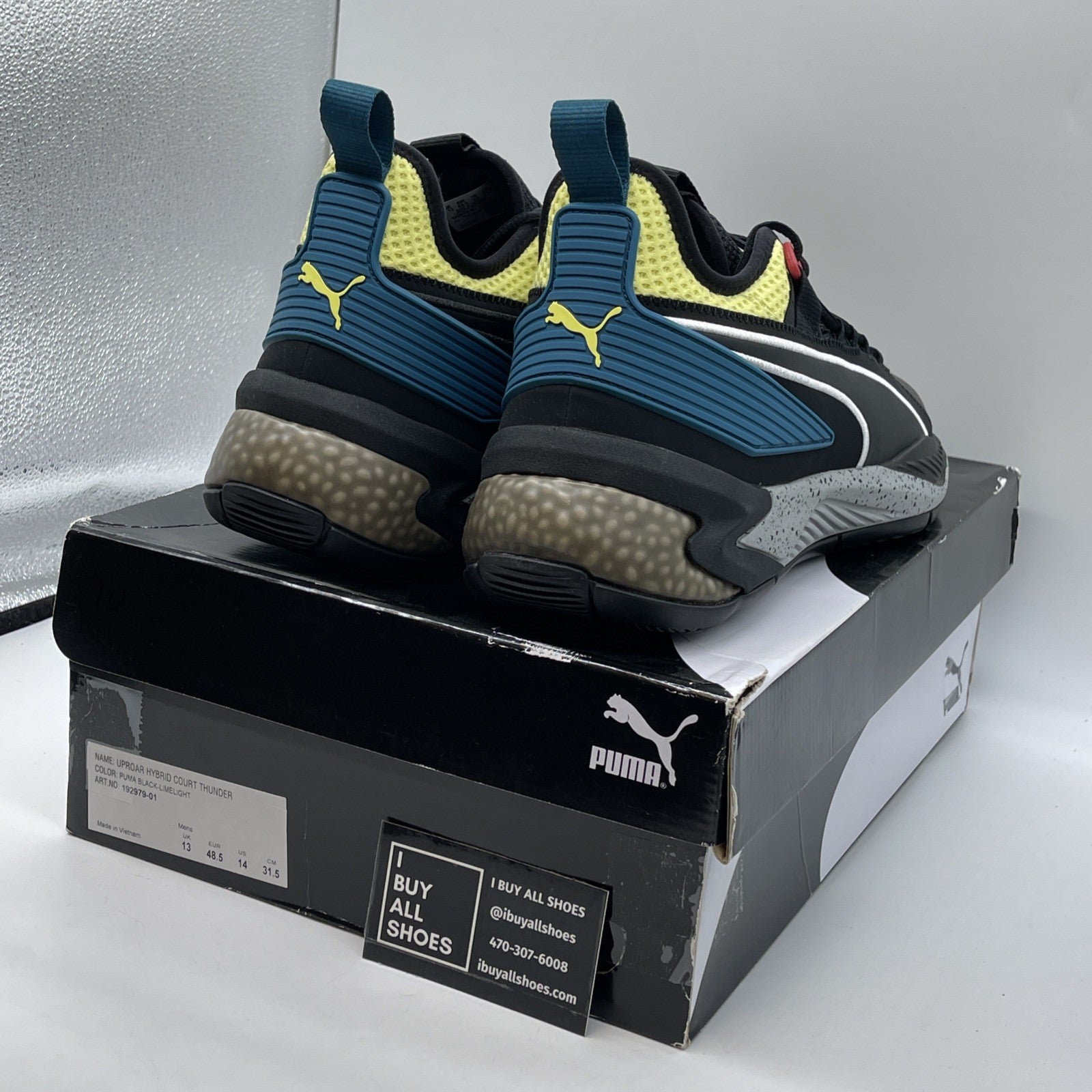 Size 14 - Puma Uproar Hybrid Spectra Black Marvin Bagley Exclusive (192979-01)