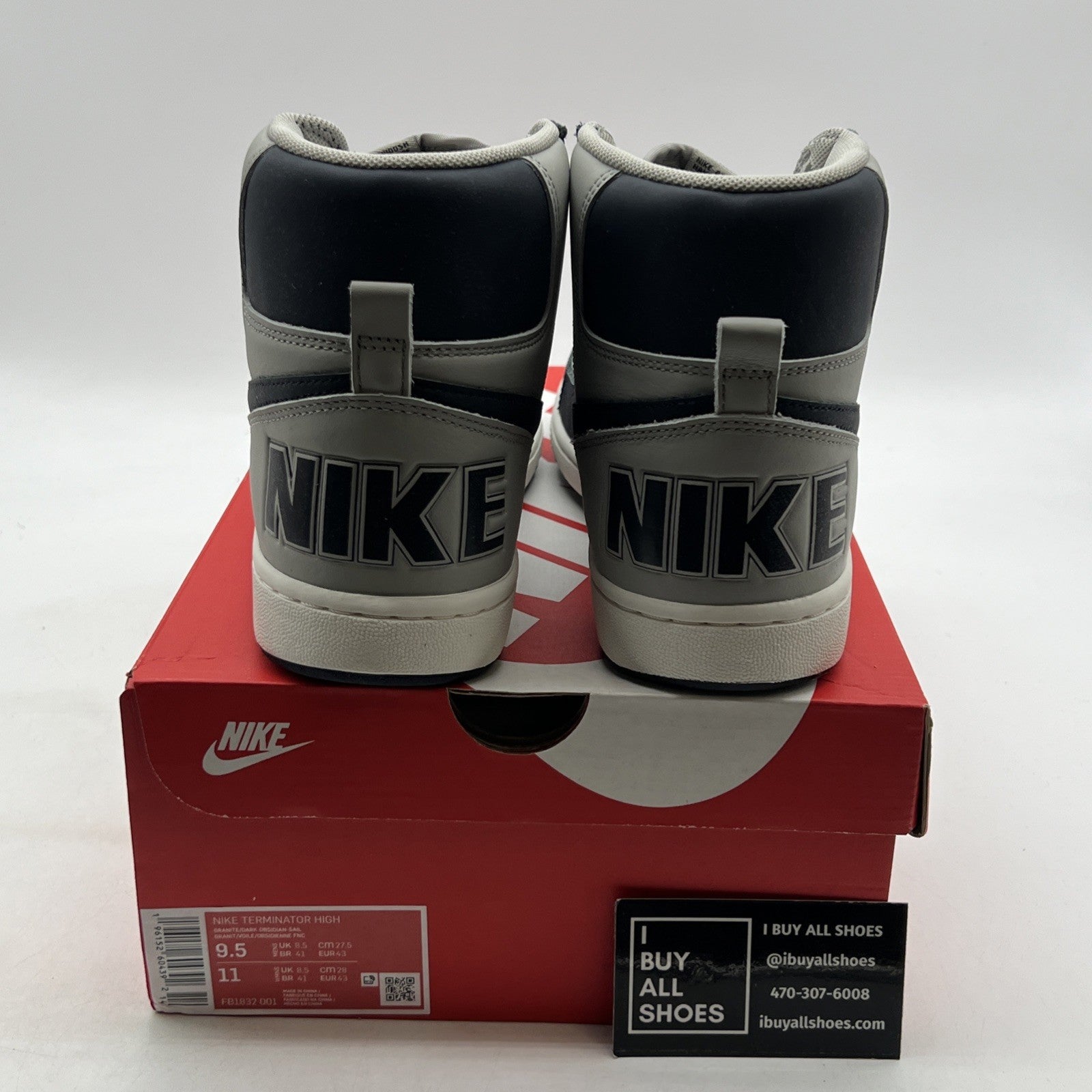 Size 9.5 - Nike Terminator High Georgetown (FB1832-001)