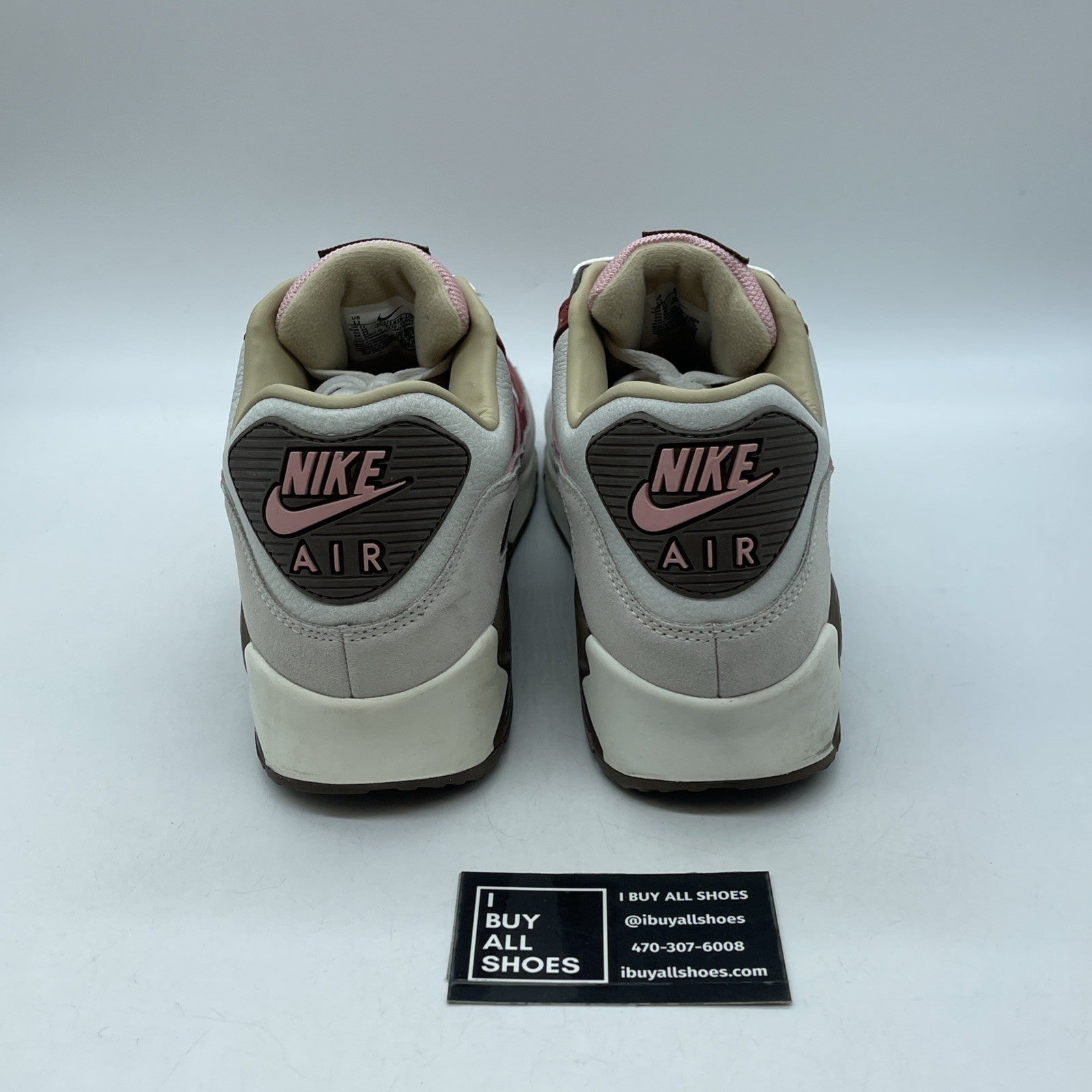 Size 12 - Nike DQM x Air Max 90 2021 Bacon Red Brown Suede Leather (CU1816-100)