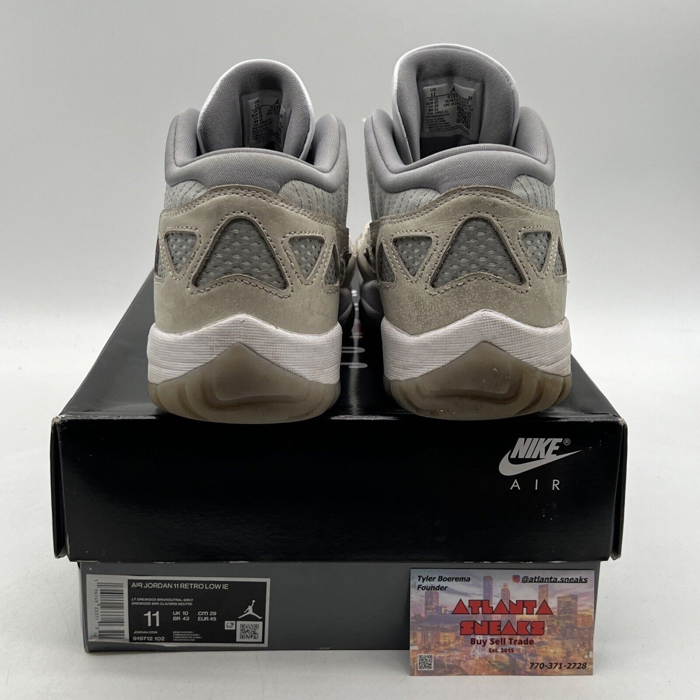 Size 11 - Air Jordan 11 Retro IE Low Light Orewood Brown (919812-102)