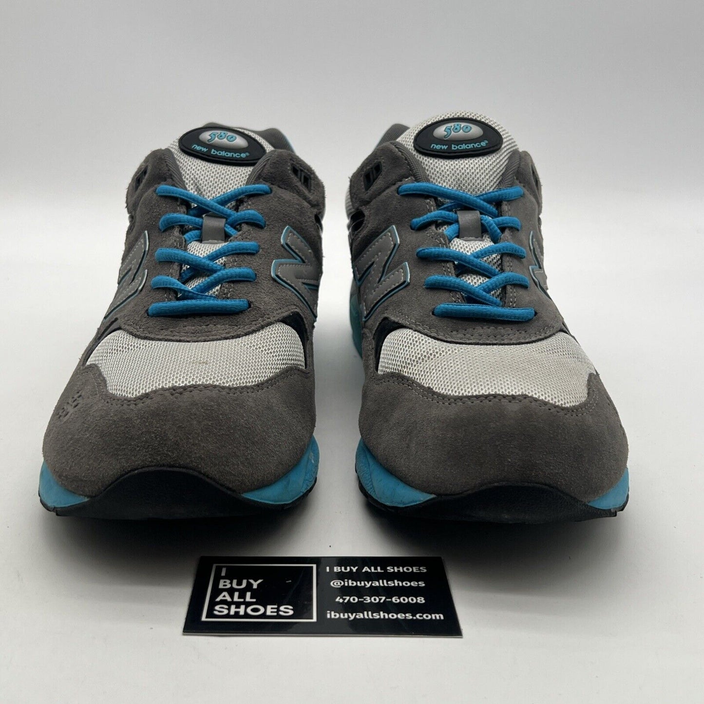 Size 13 - New Balance MT580 Grey/Black-Blue (MT580HTT)