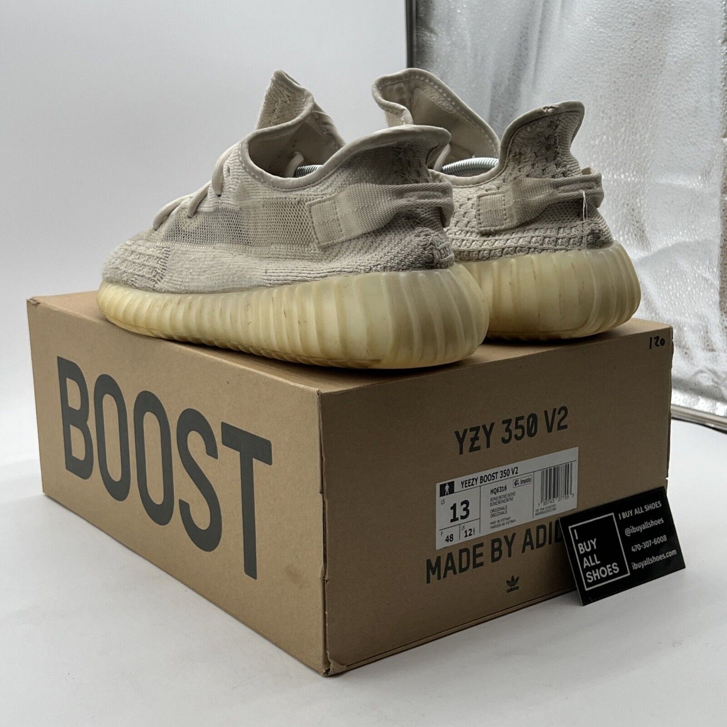 Size 13 - adidas Yeezy Boost 350 V2 Low Bone (HQ6316)