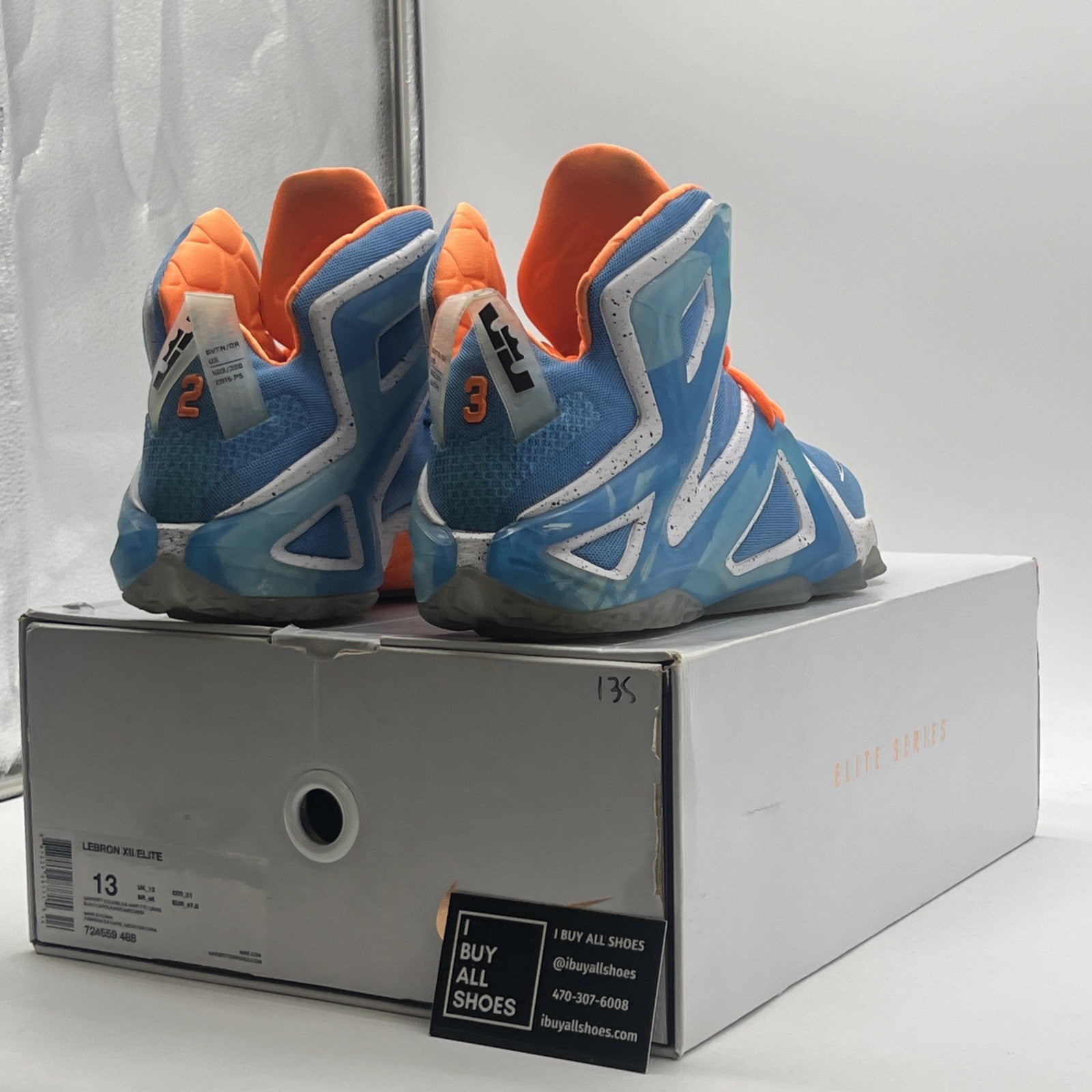 Size 13 - Nike LeBron 12 Elite Elevate (724559-488)