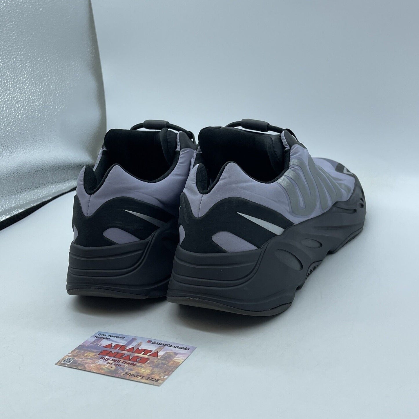 Size 12 - adidas Yeezy Boost 700 MNVN Metallic Purple Black Leather Suede GW9526