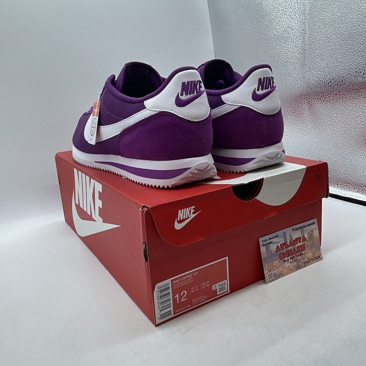 Size 12 - Nike Cortez TXT Viotech White Purple Suede (HF0263-500)