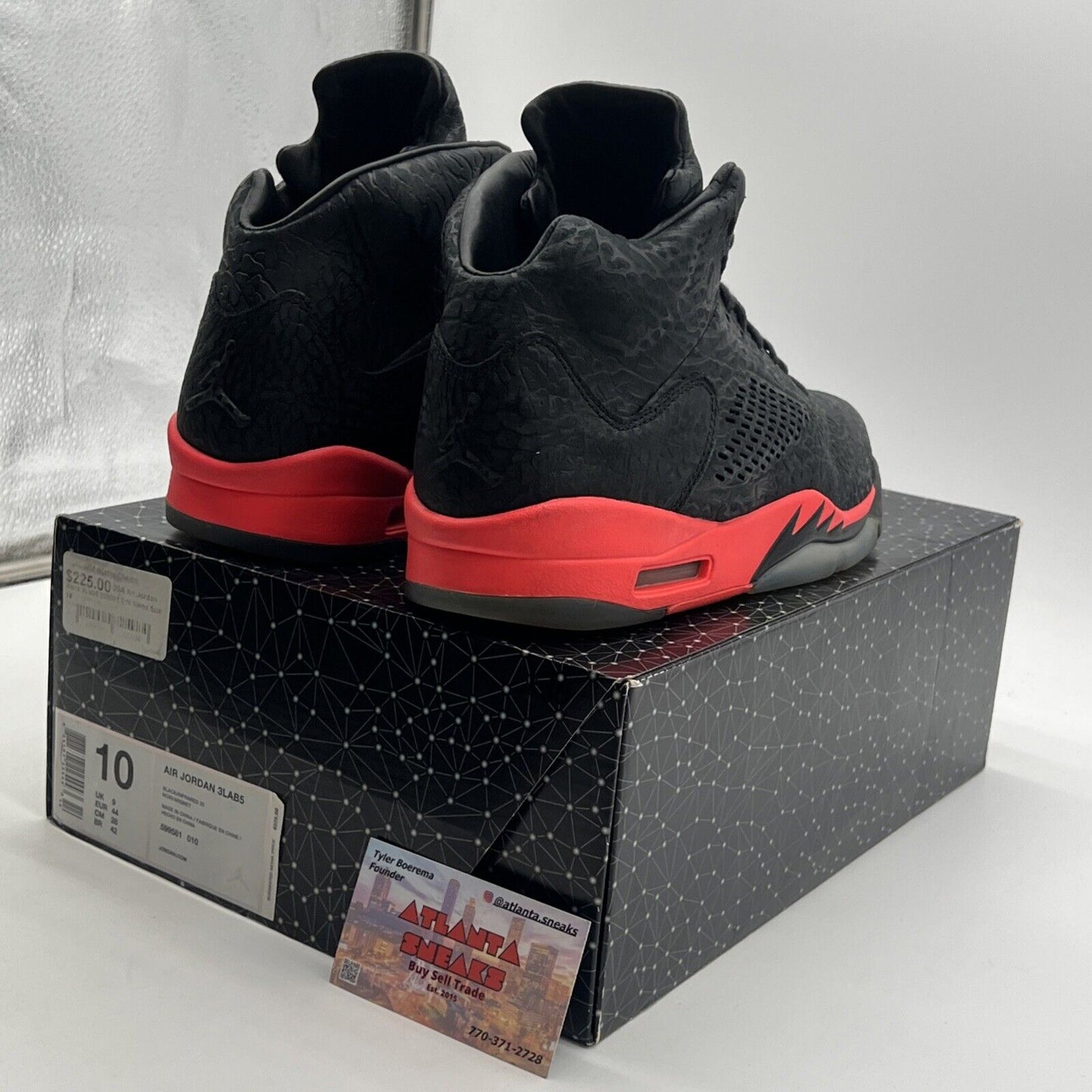 Size 10 - Air Jordan 5 Retro 3Lab5 Infrared (599581-010)