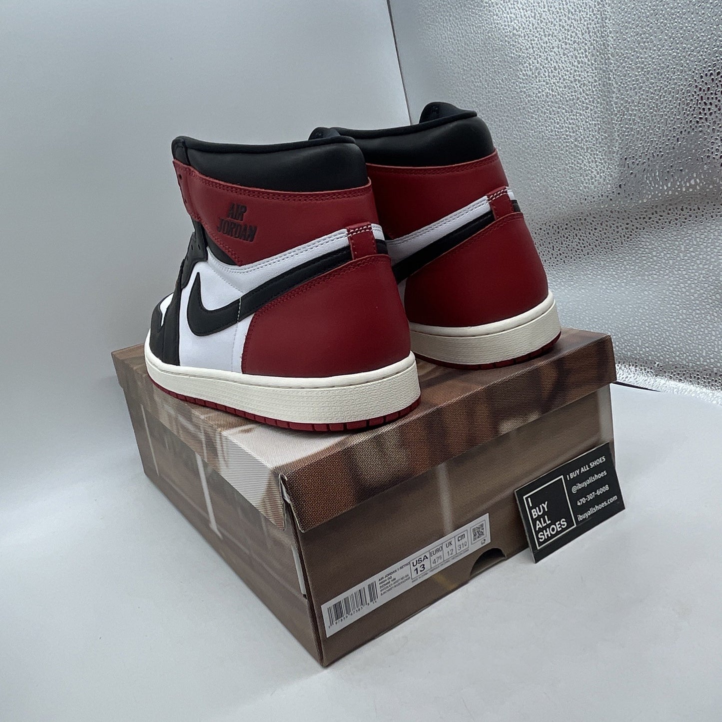 Size 13 - Air Jordan 1 Retro OG High Black Toe Reimagined (DZ5485-106)