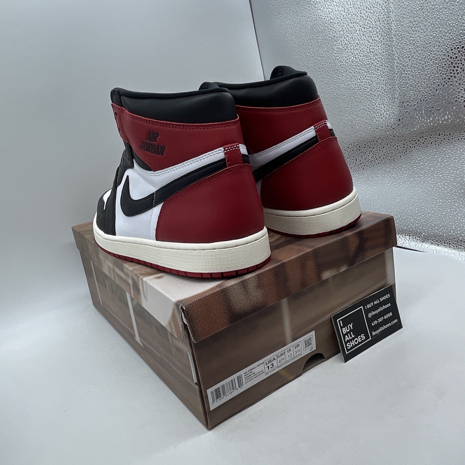Size 13 - Air Jordan 1 Retro OG High Black Toe Reimagined (DZ5485-106)