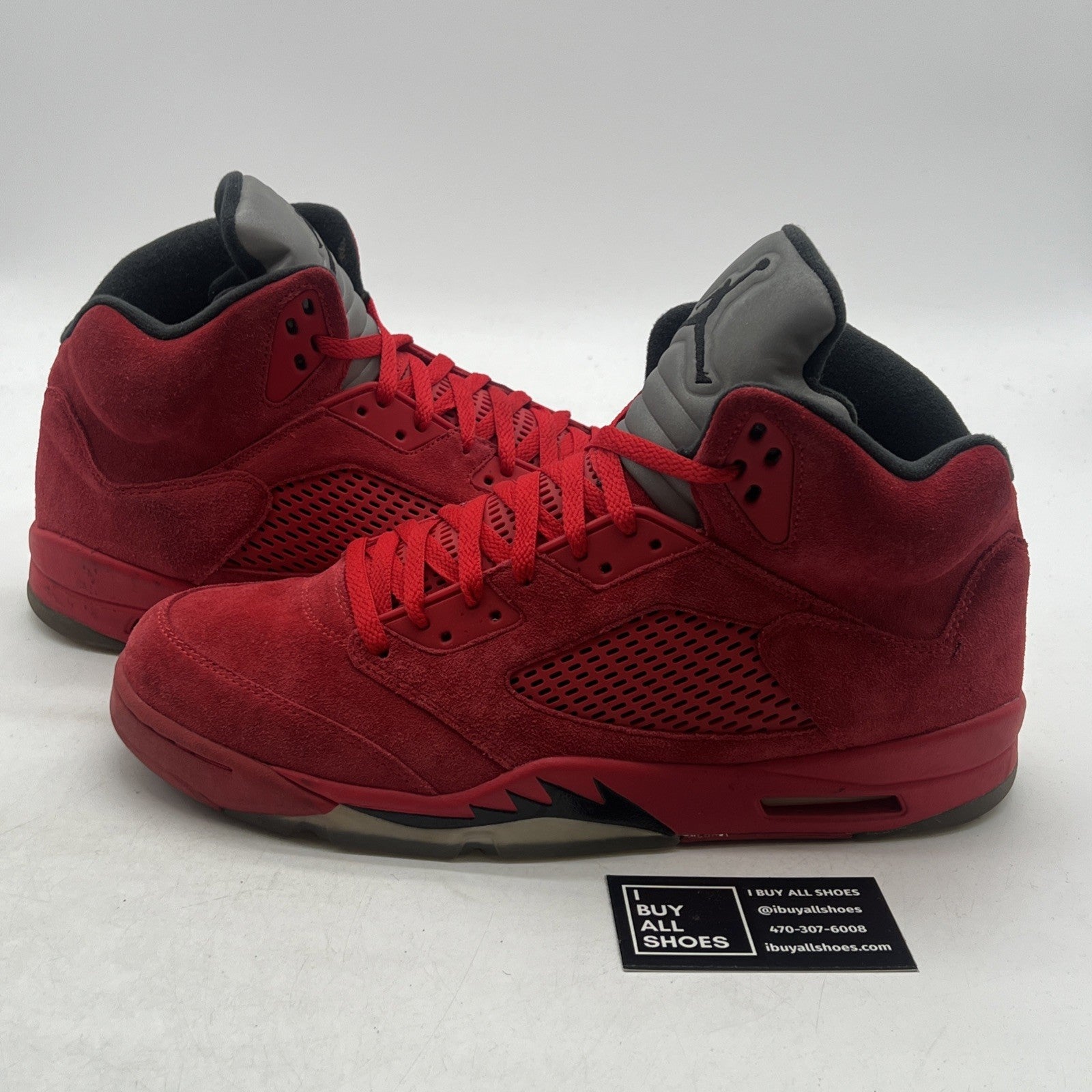 Size 13 - Air Jordan 5 Retro Red Suede (136027-602)
