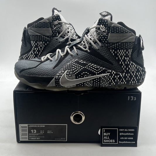 Size 13 - Nike LeBron 12 BHM - (718825-001)