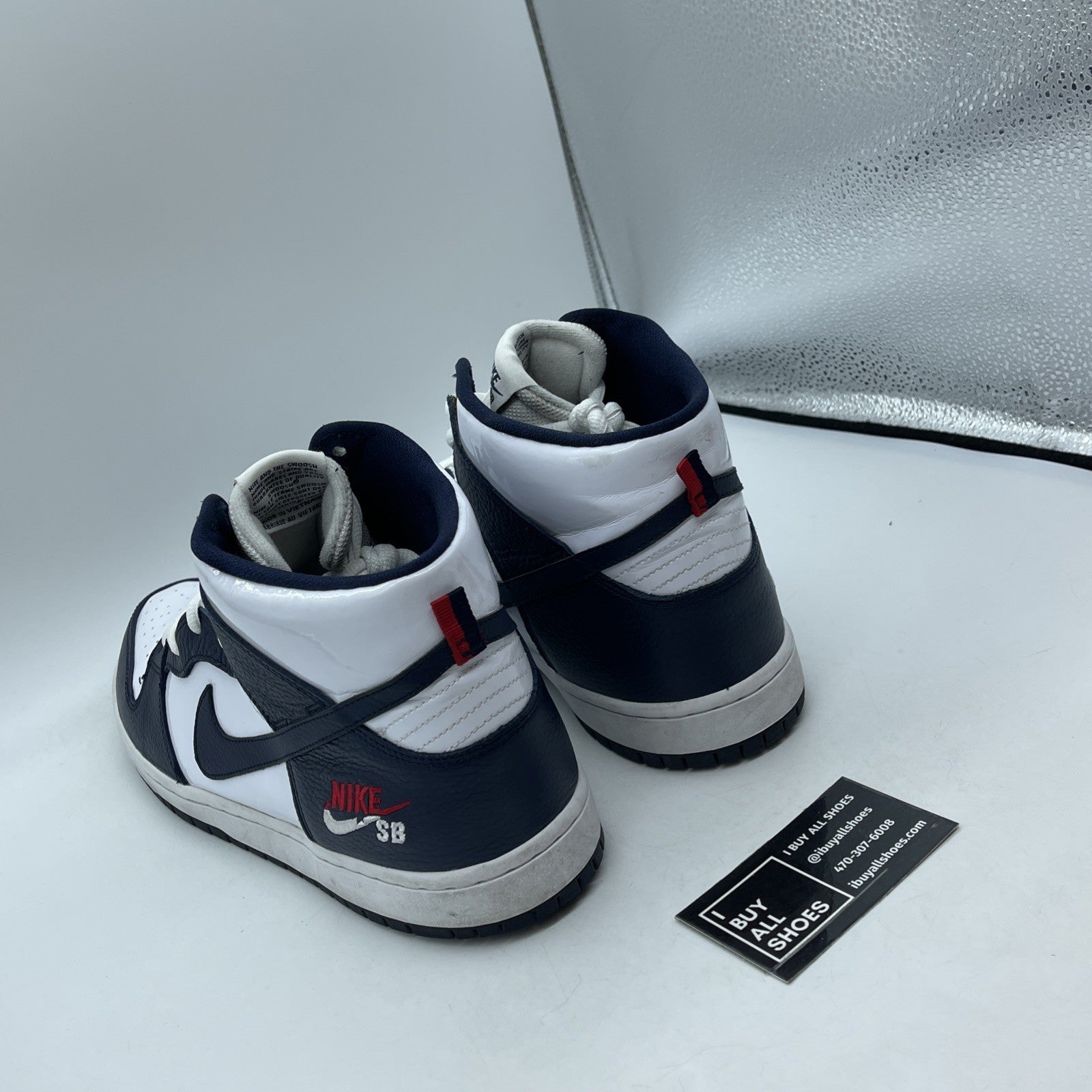 Size 14 - Nike SB Dunk Pro High Dream Team Blue White Leather (854851-441)